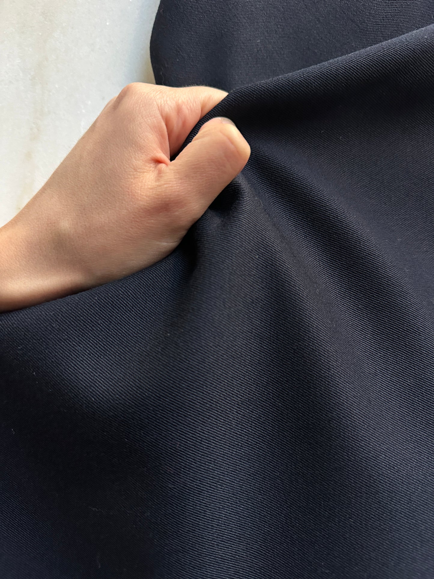 Vintage dark navy flared skirt