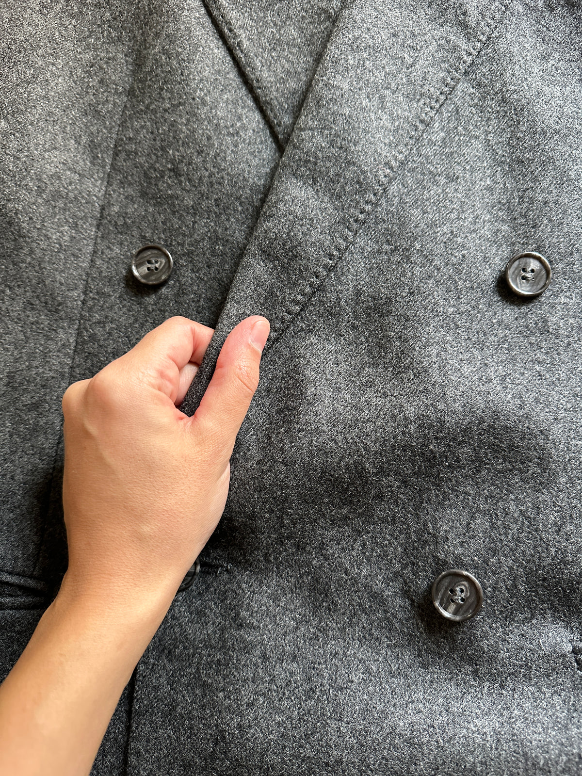 Pure Wool Double-Breasted Blazer