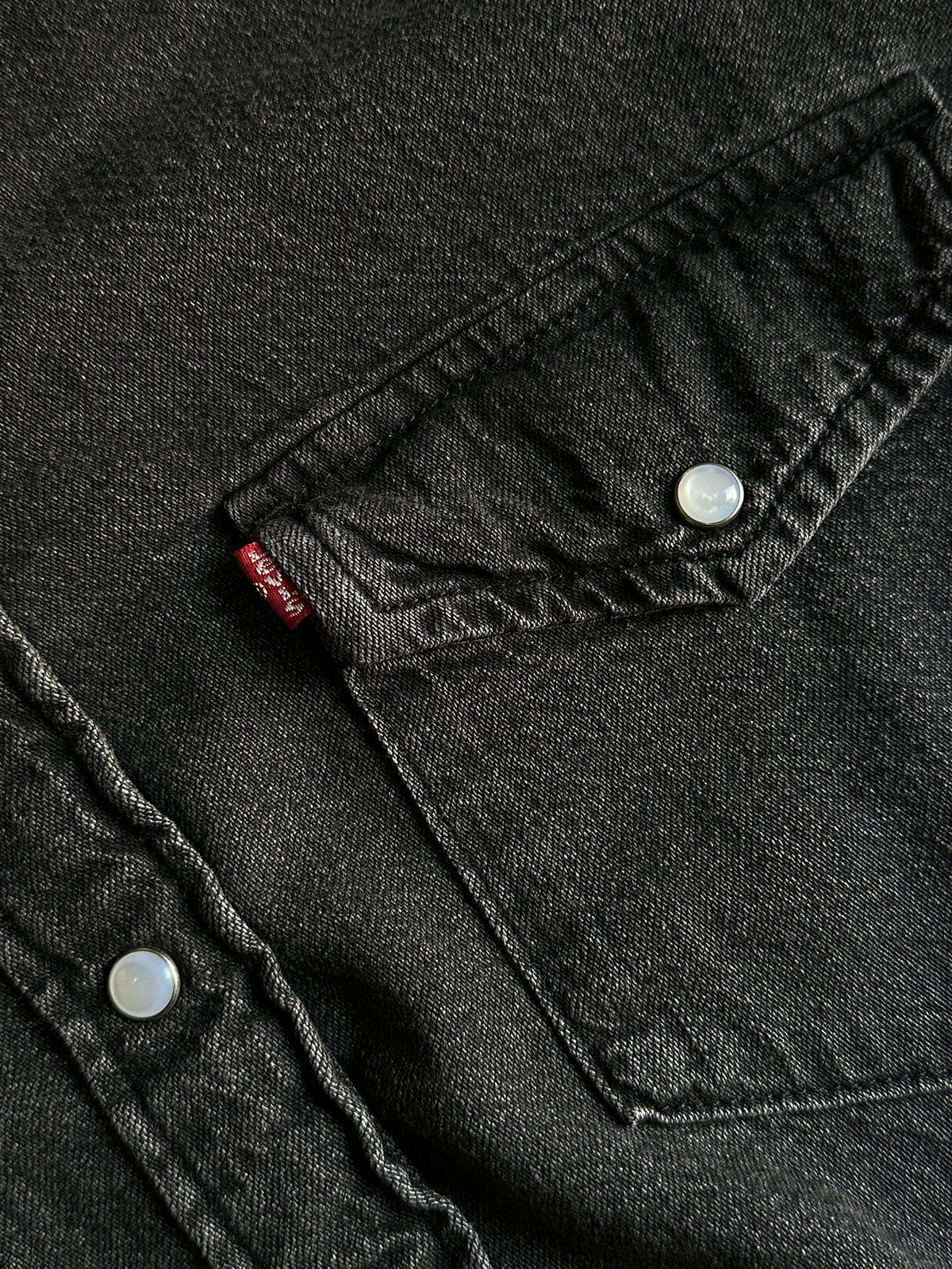 Levi’s Washed Black Western Denim Shirt