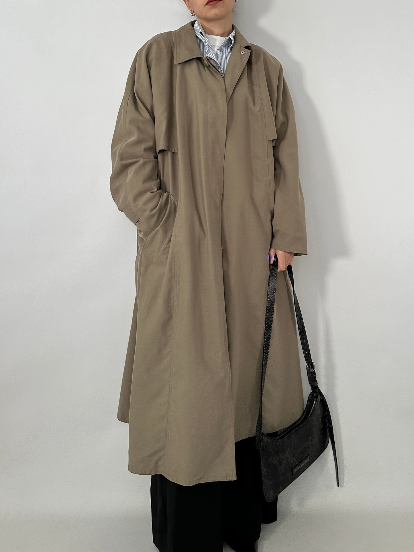 Long vintage trench coat