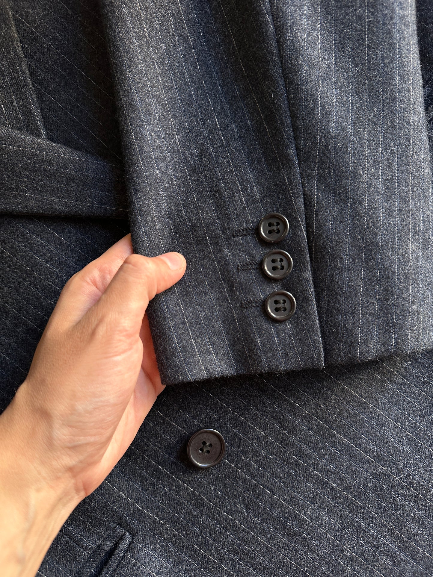 Oversized pinstripe vintage blazer