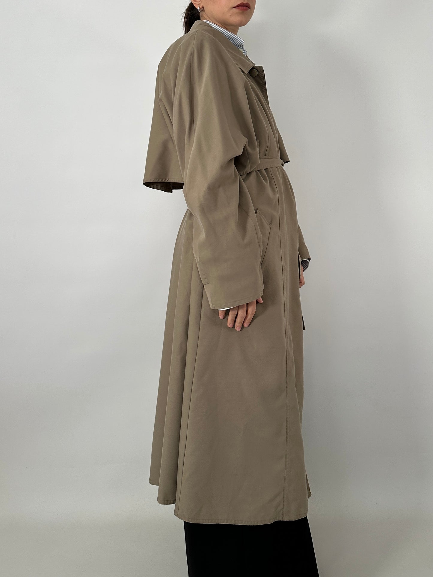 Long vintage trench coat