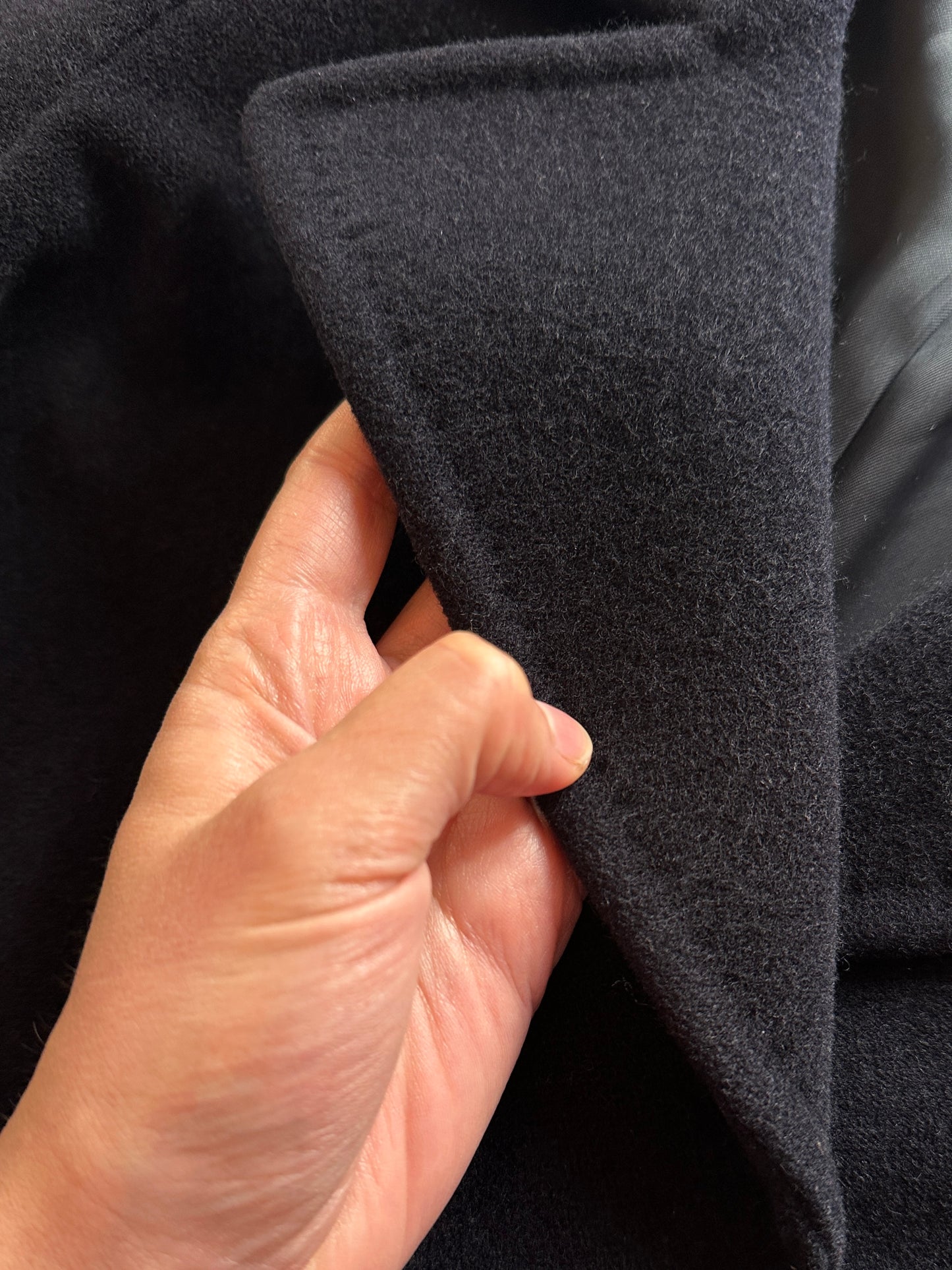 Vintage Blue Pure Wool Coat