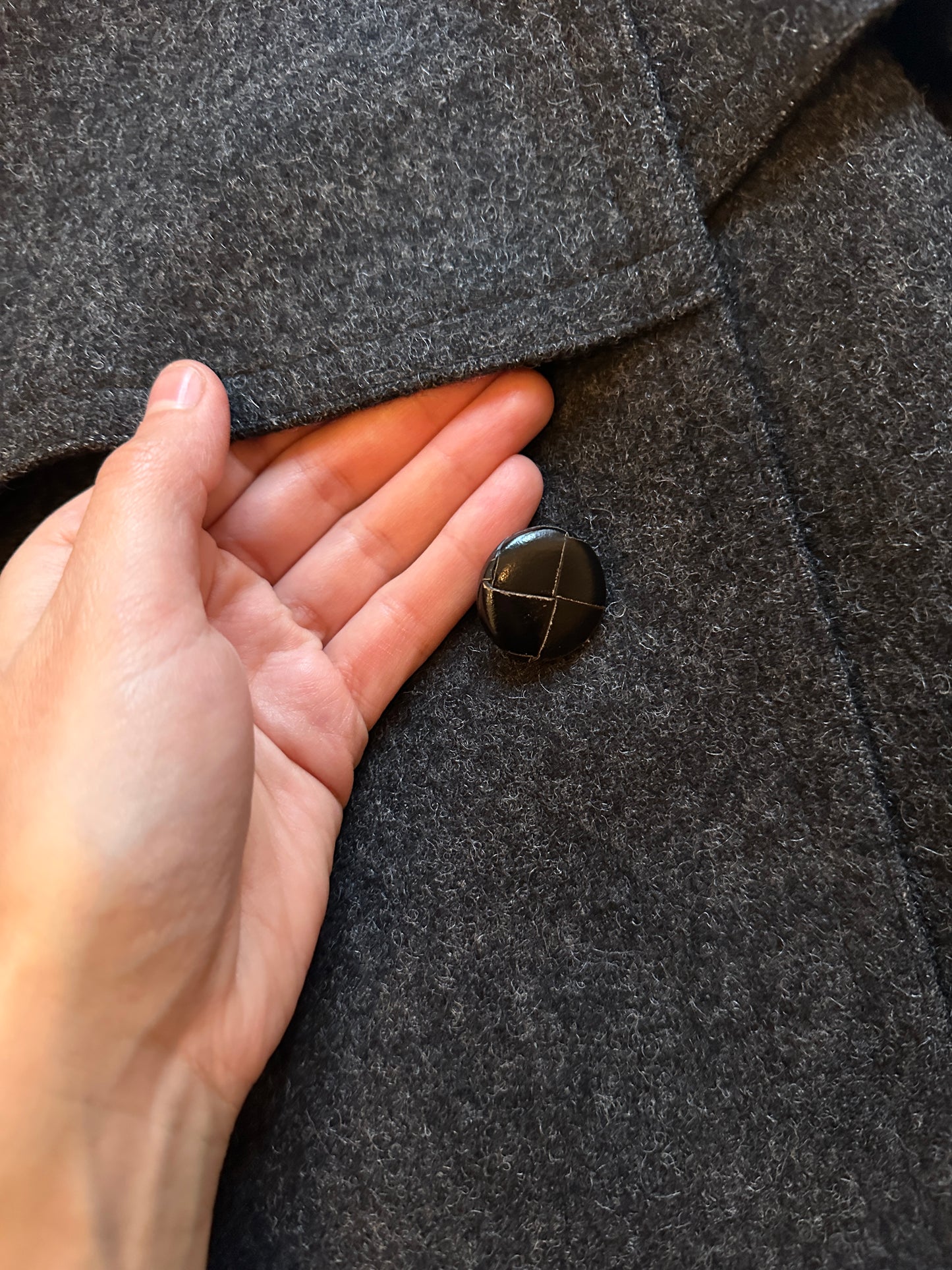 Vintage gray Loden coat