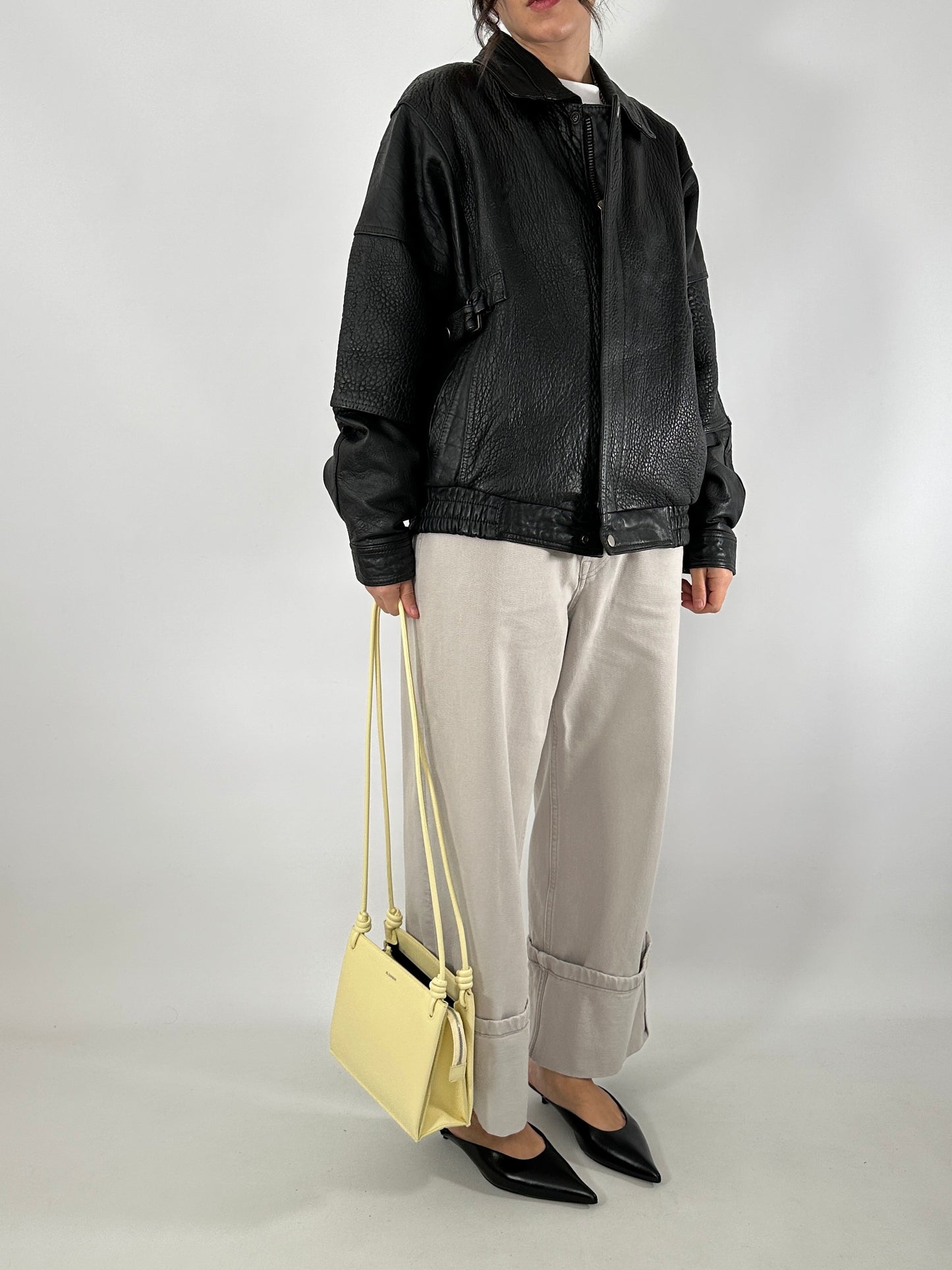 Valentino vintage leather bomber