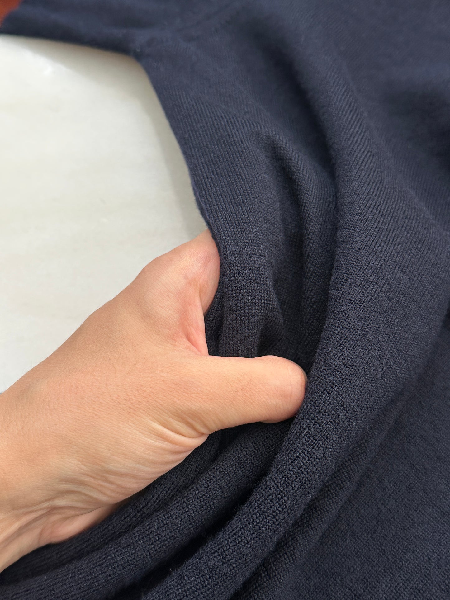 Essential soft wool blue sweater