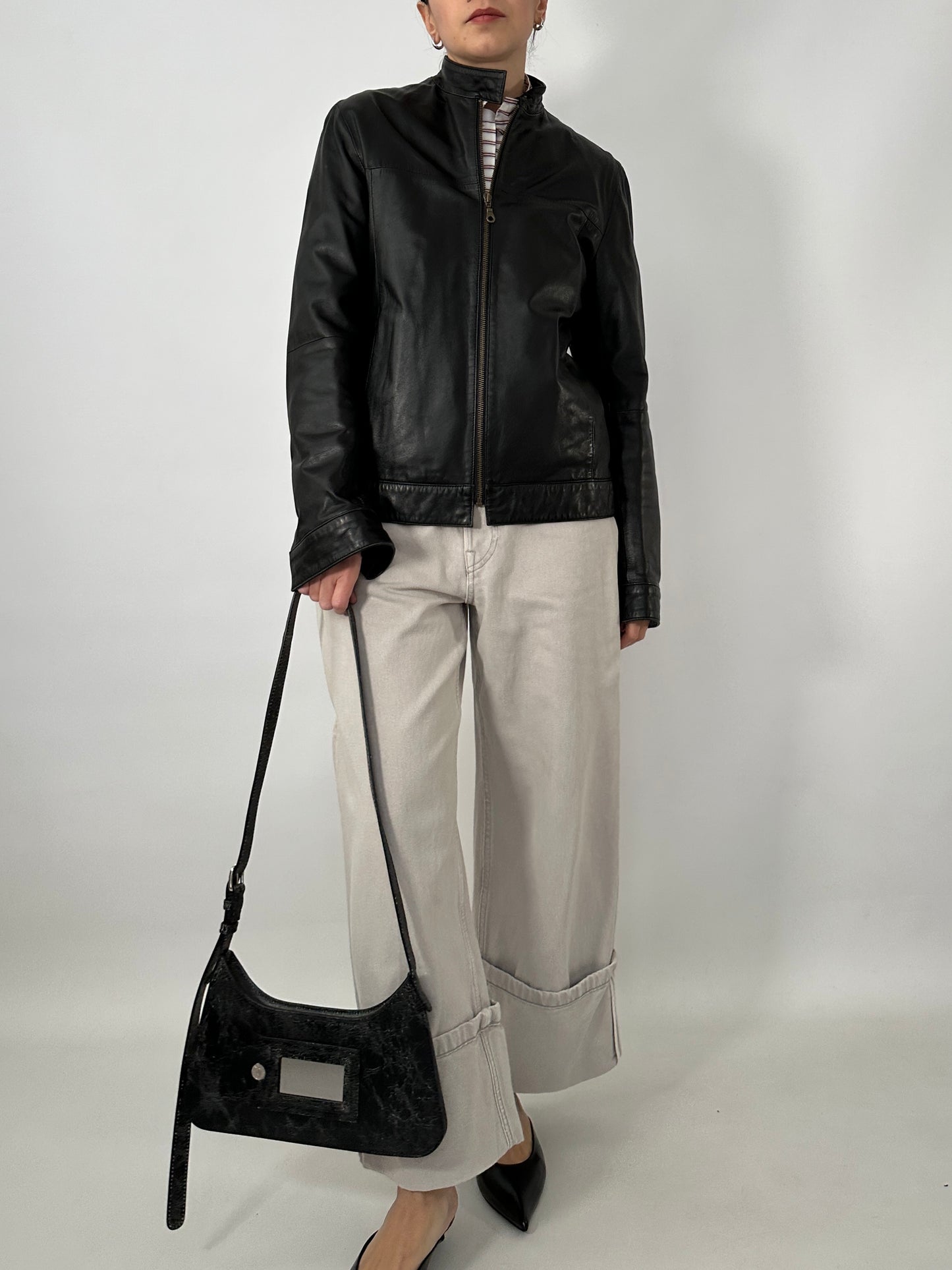 Genuine lambskin leather jacket