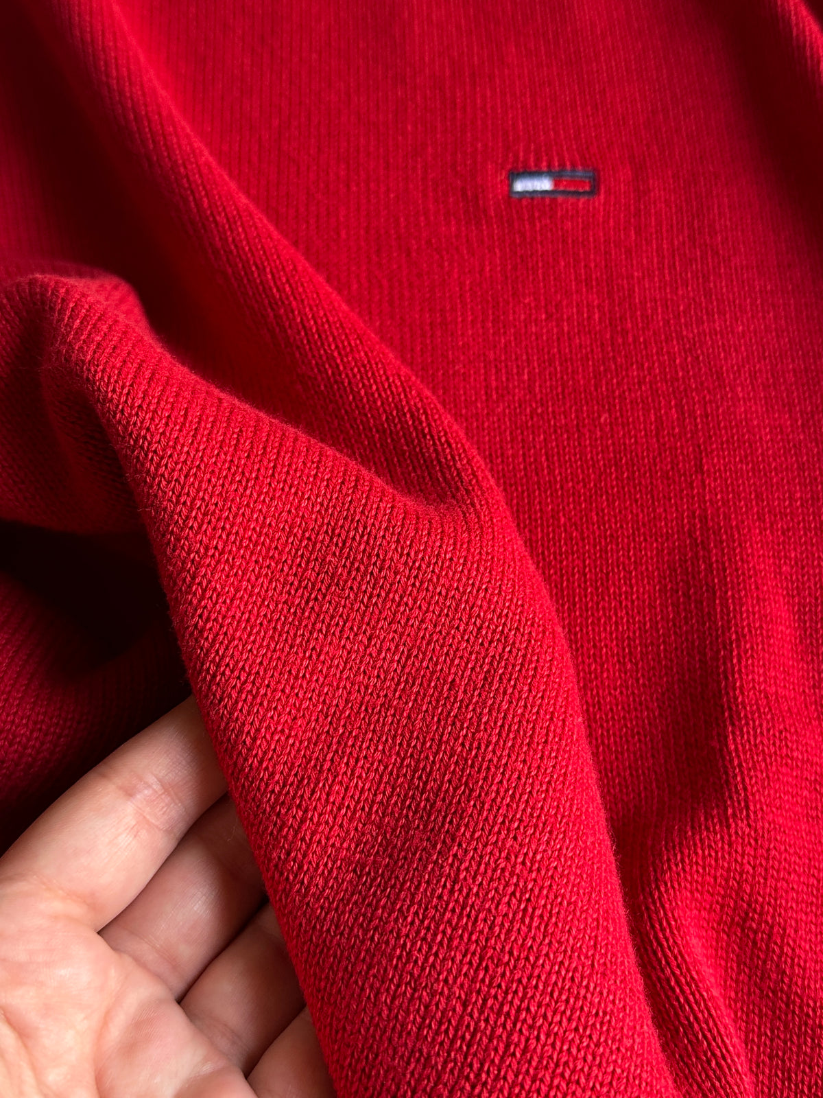 Tommy Hilfiger Red Cotton Sweater