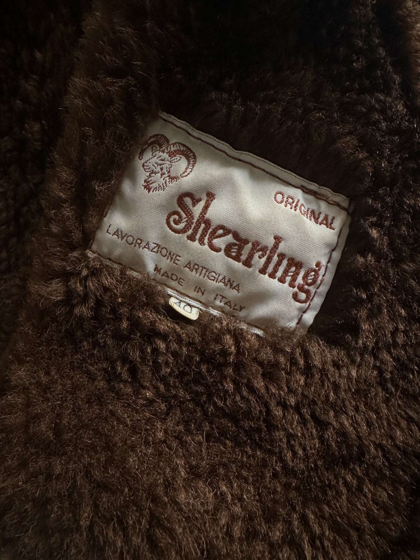 Vintage Shearling Suede Coat