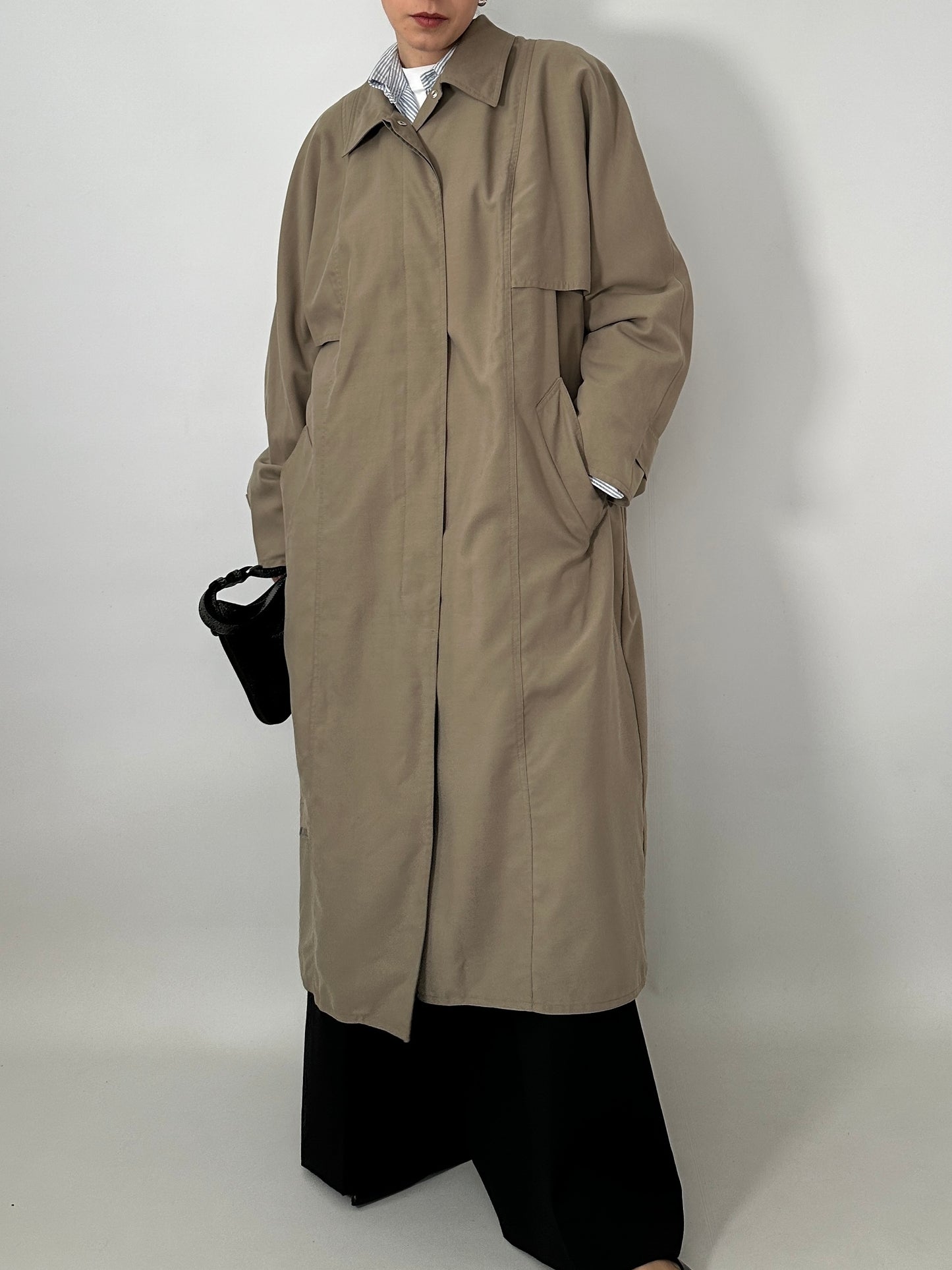 Long vintage trench coat