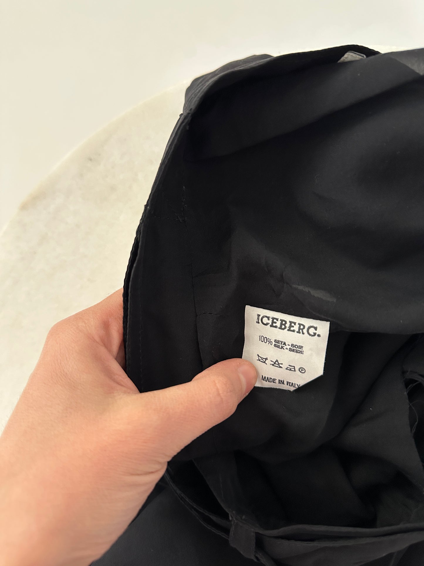 Iceberg sheer pleated skirt