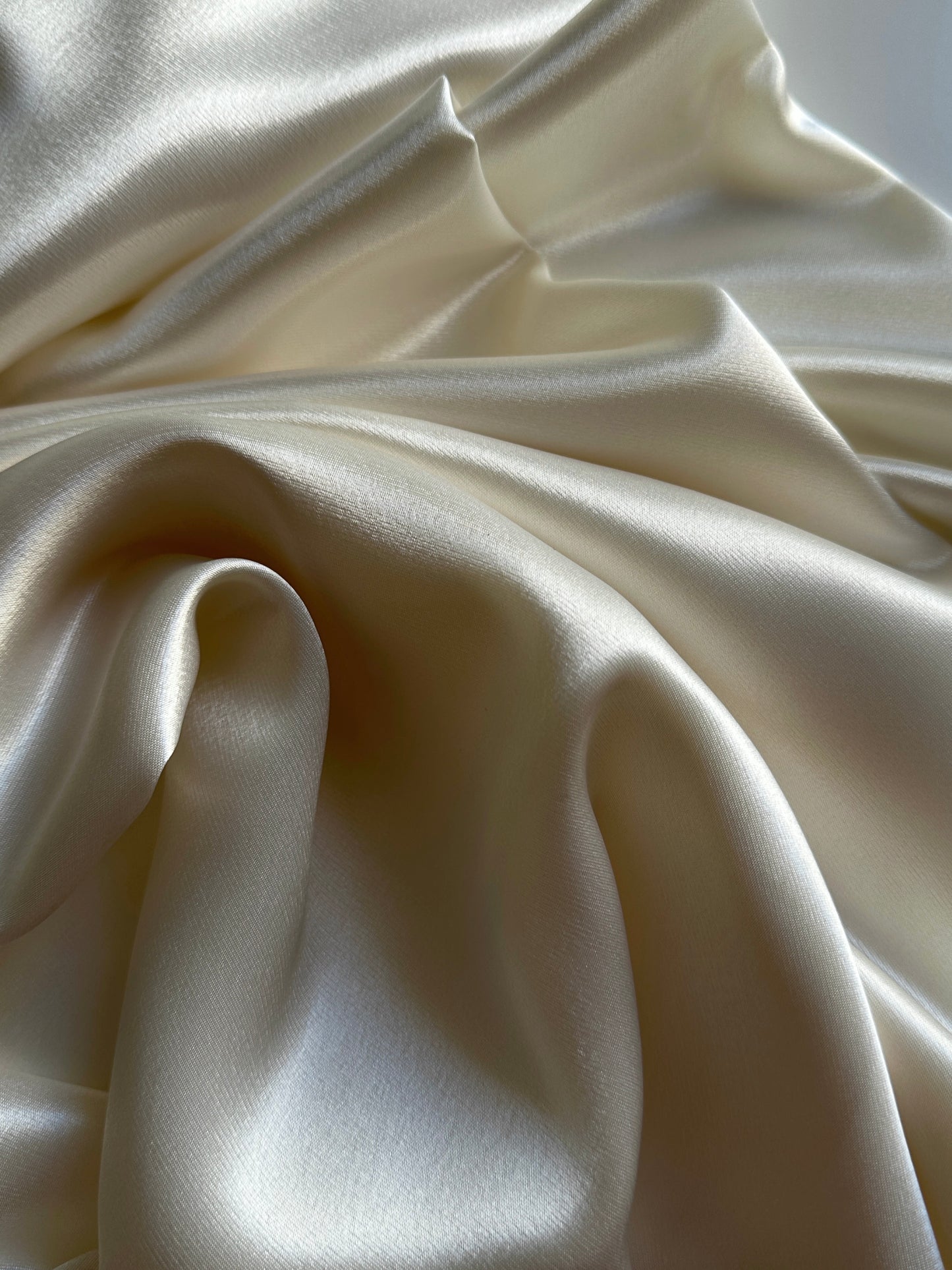 Ivory Silk Fluid Trousers