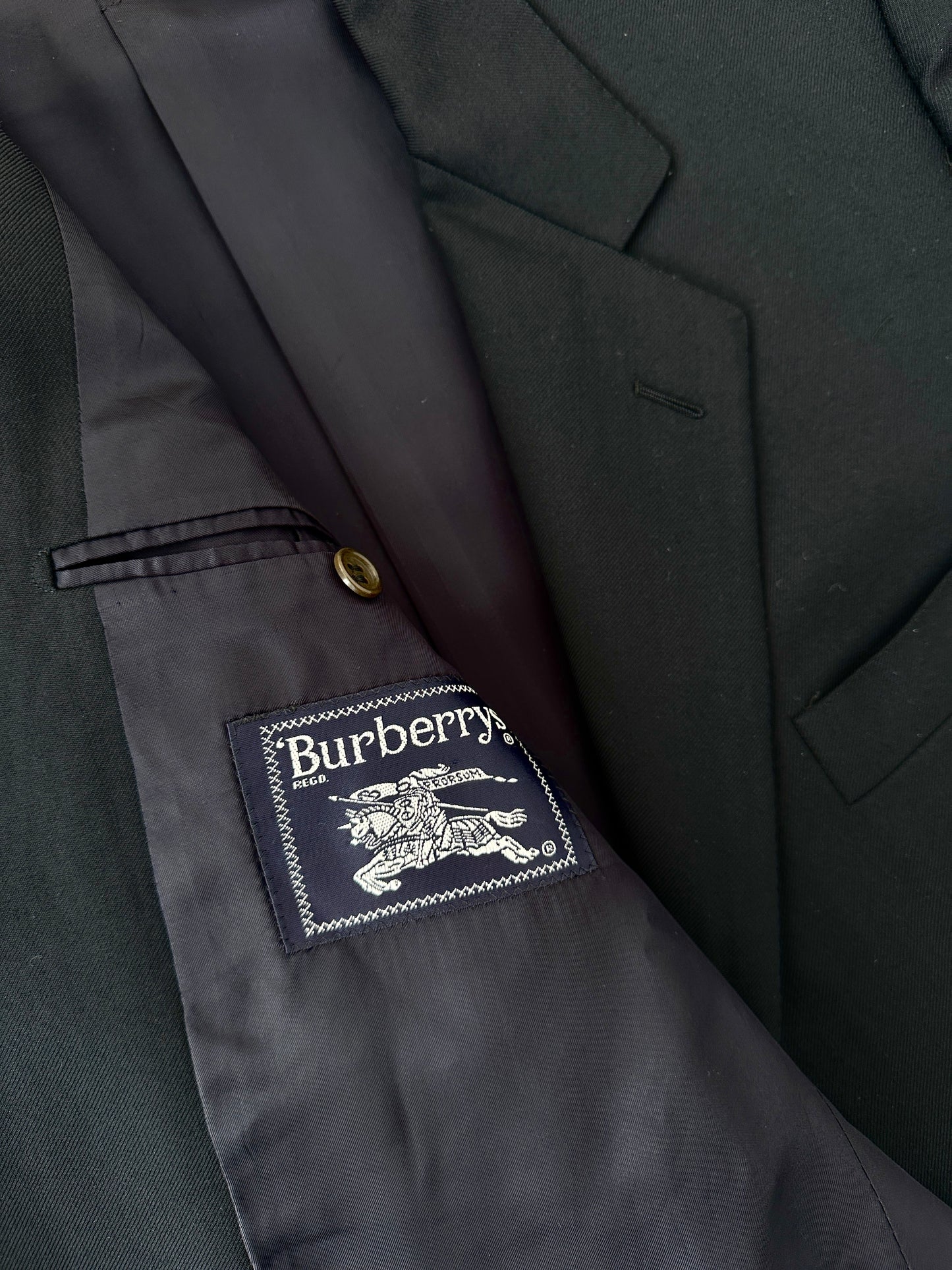Vintage Burberry blue tailored jacket