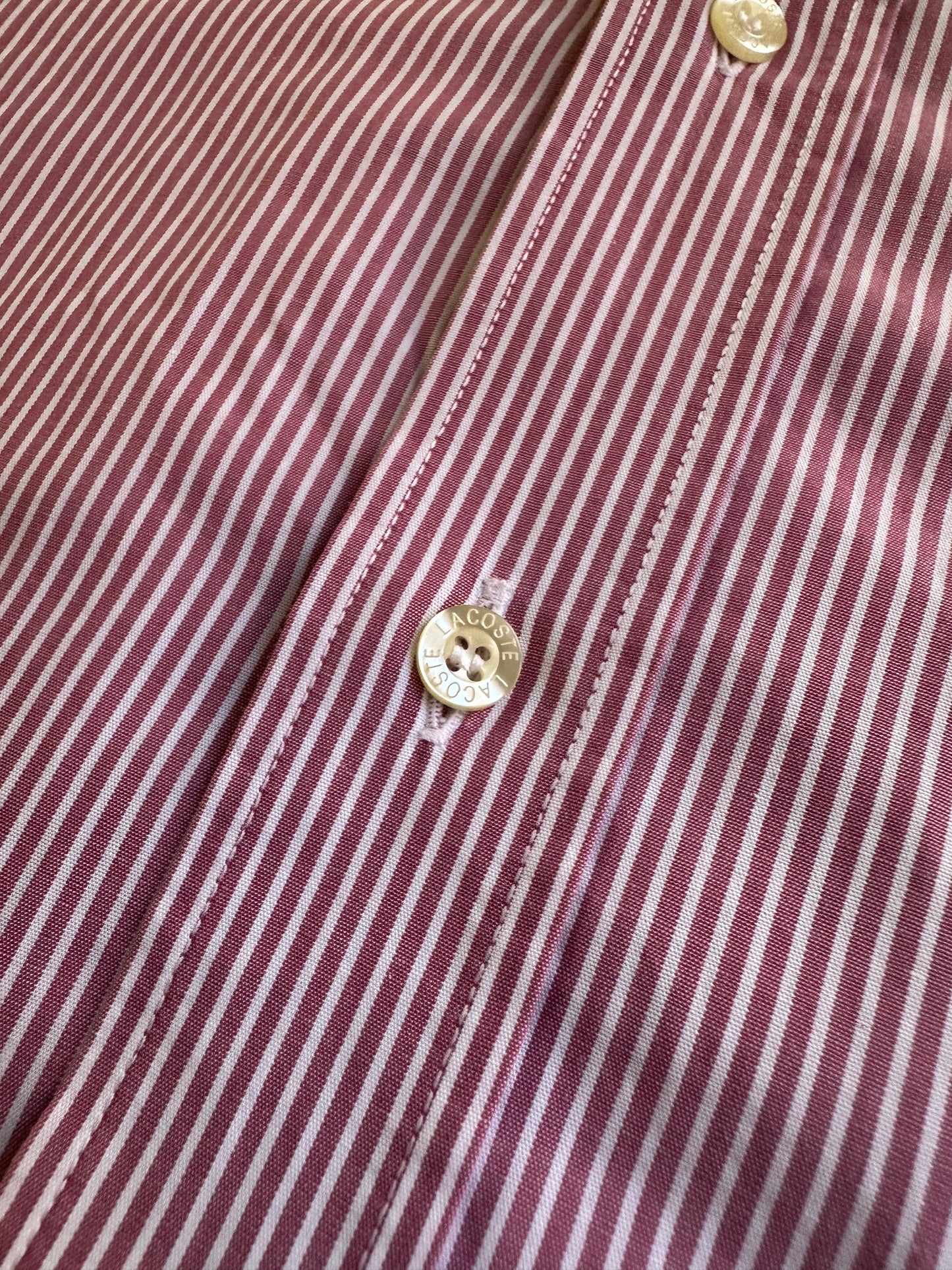 Lacoste short sleeve striped shirt