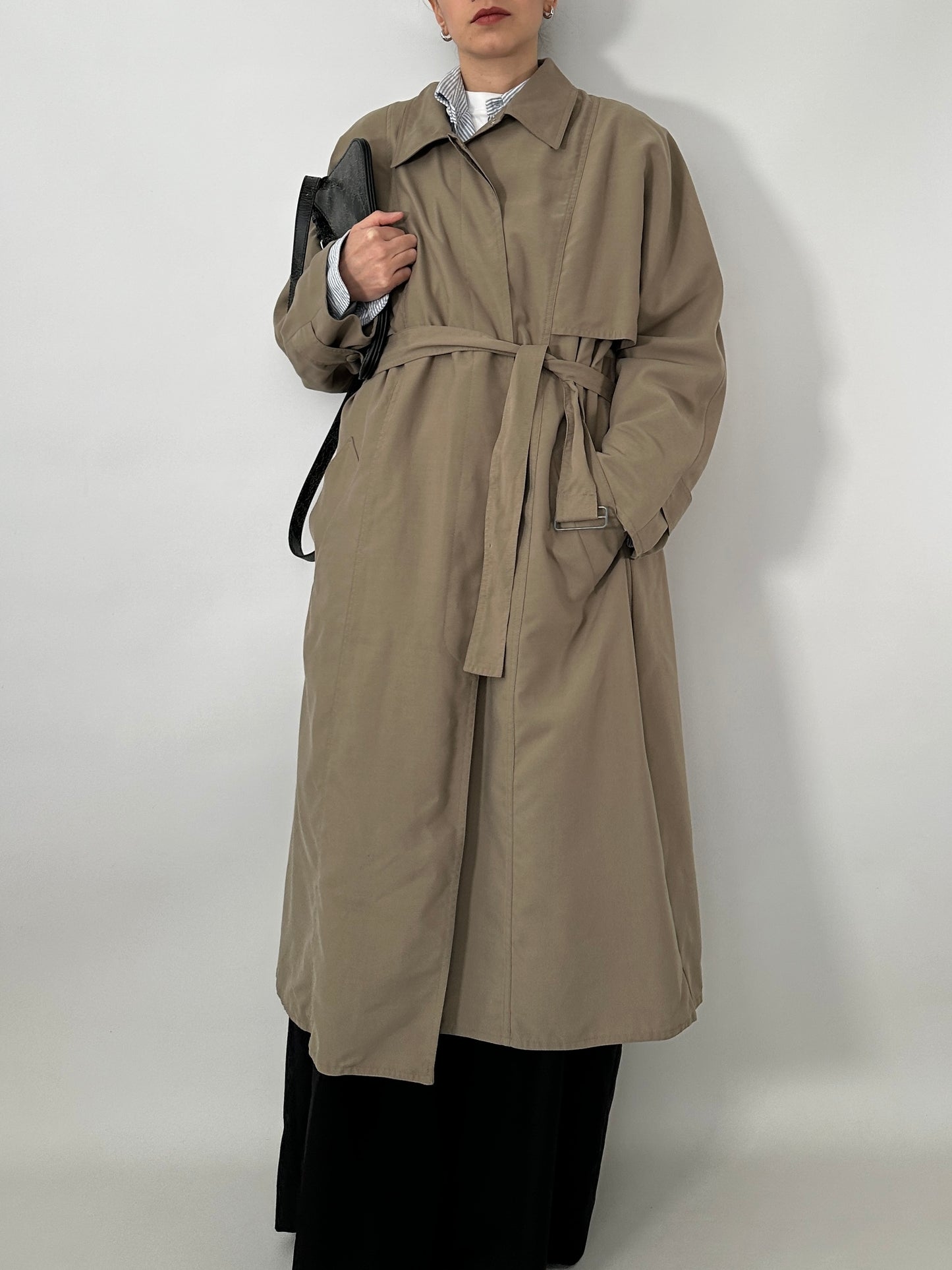 Long vintage trench coat