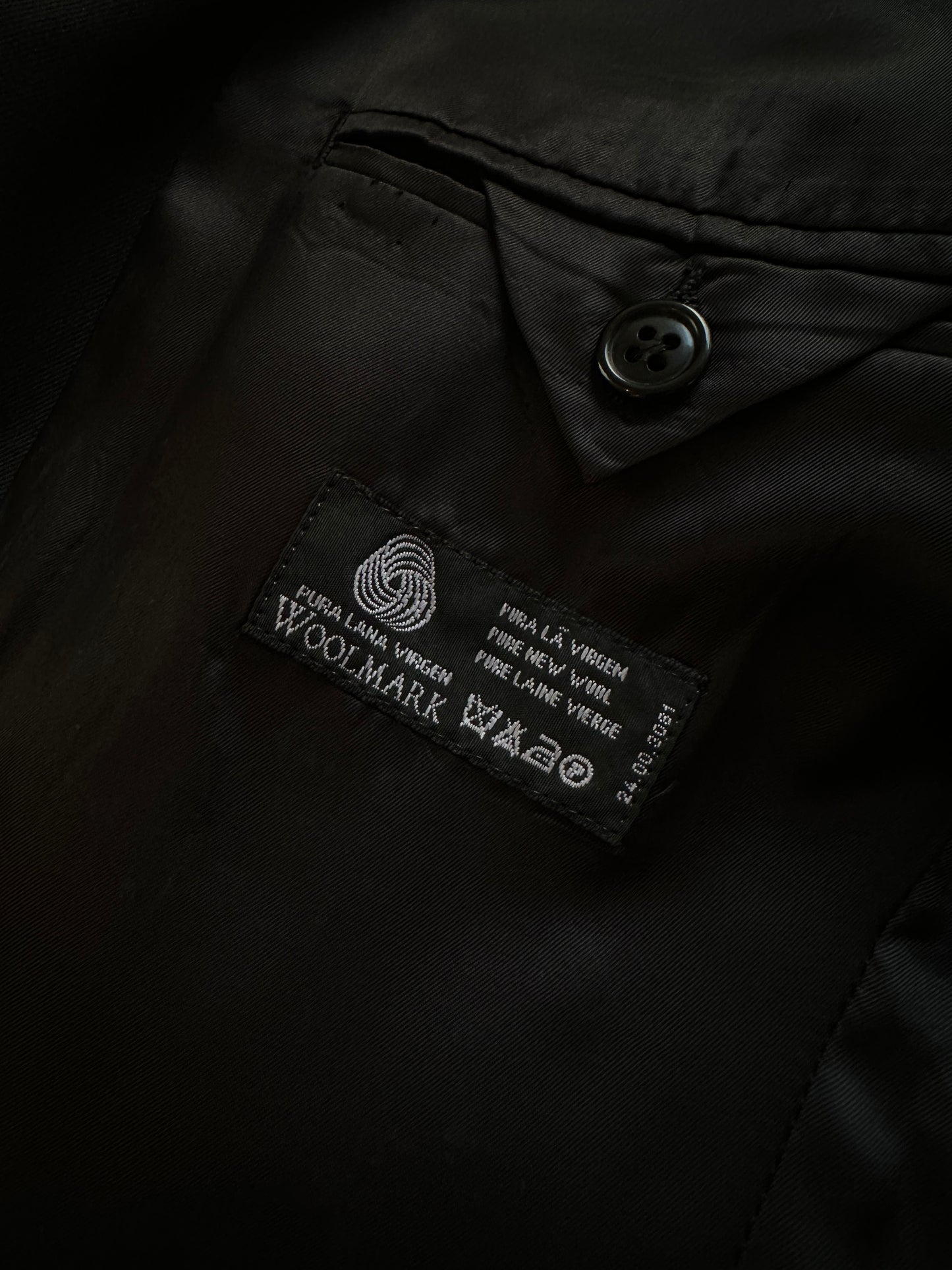 Black Wool Tailored Jacket