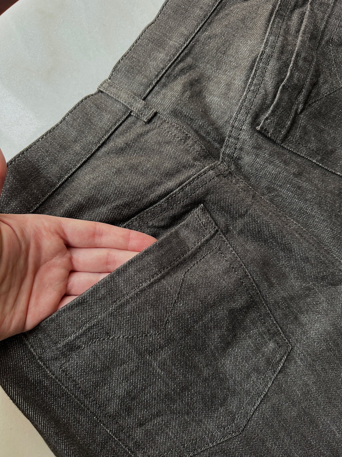 Max Mara chocolate straight jeans