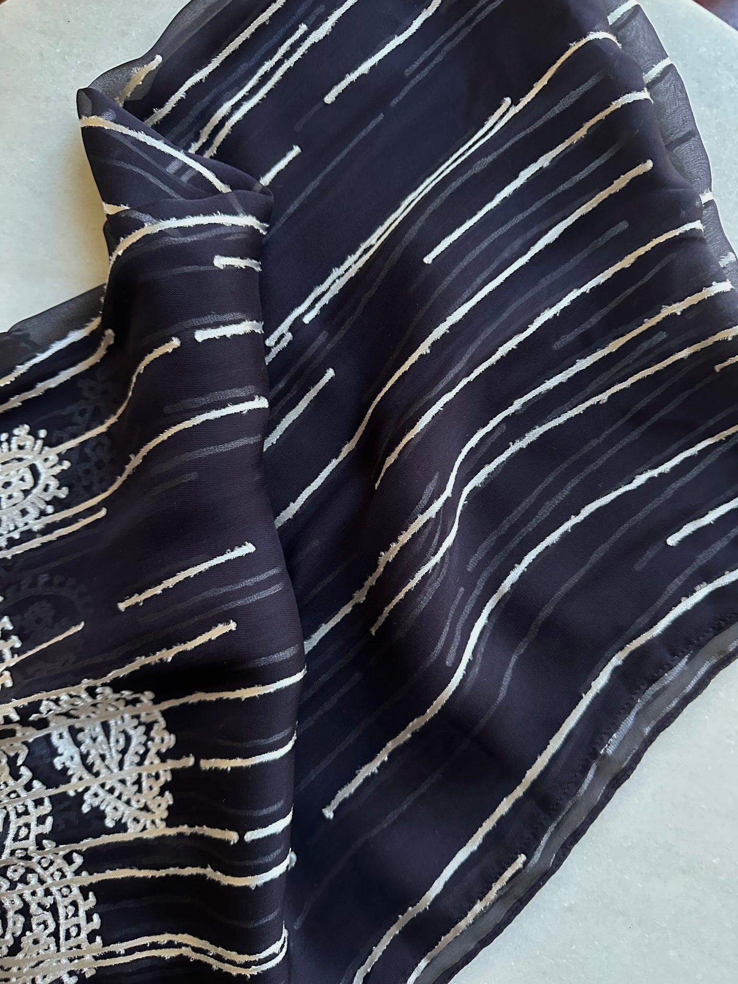 Giorgio Armani silk blend scarf