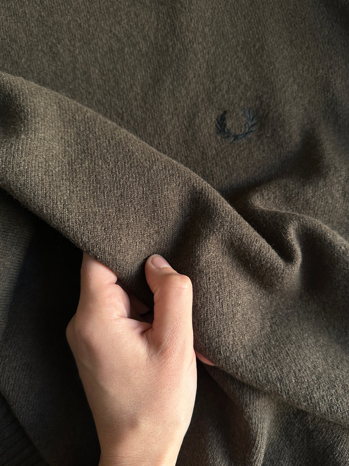 Vintage Fred Perry brown wool sweater