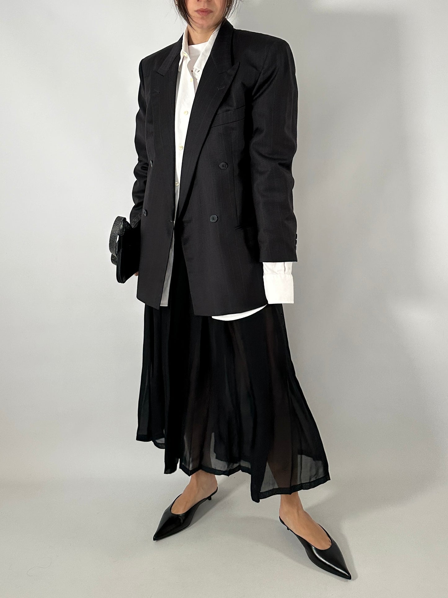 Iceberg sheer pleated skirt