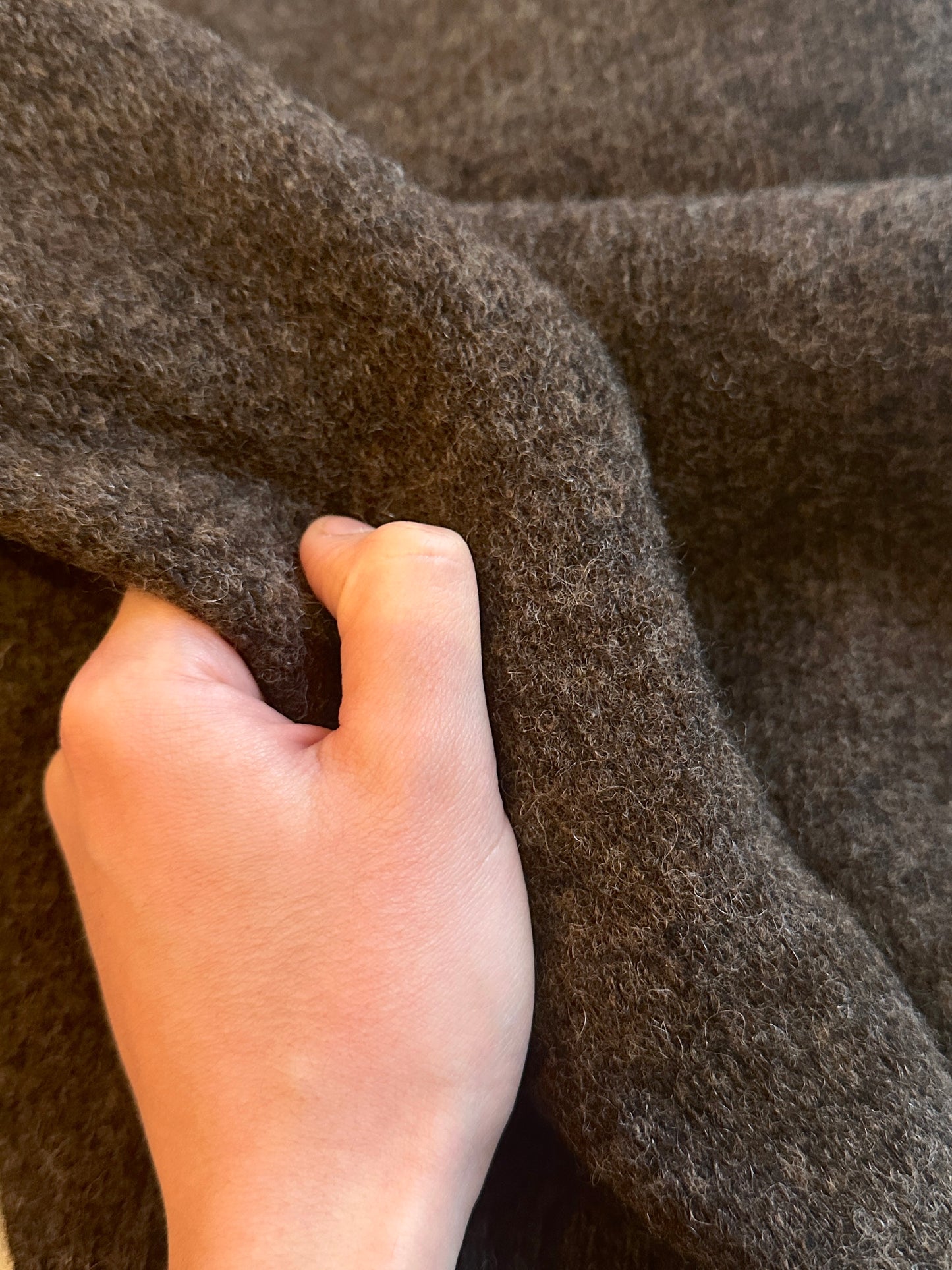 Soft pure wool brown sweater