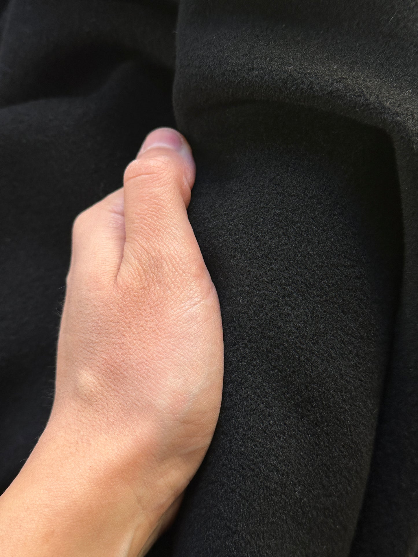 Vintage black pure wool tailored coat