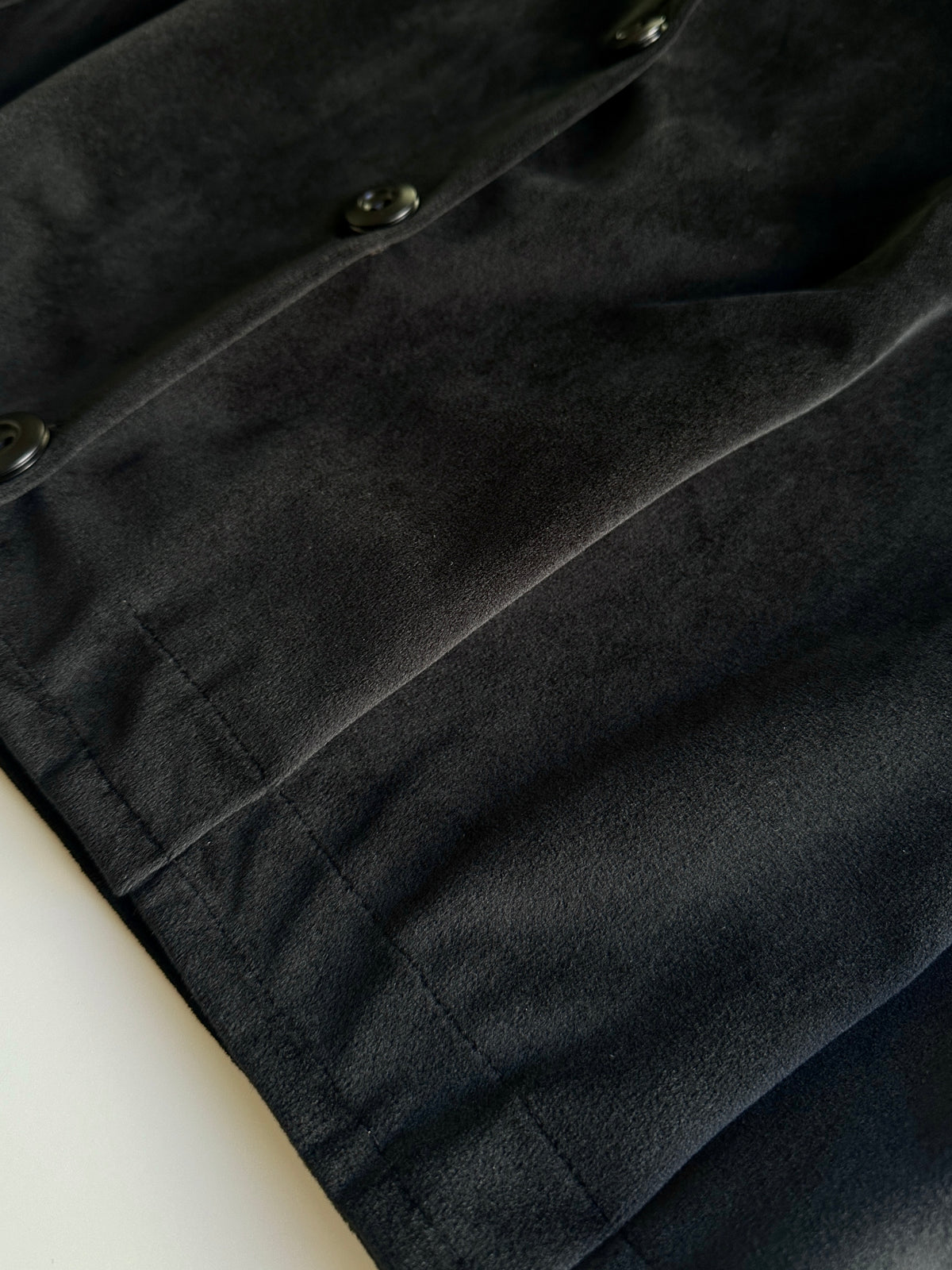 Tailored Black Velvet Bomber