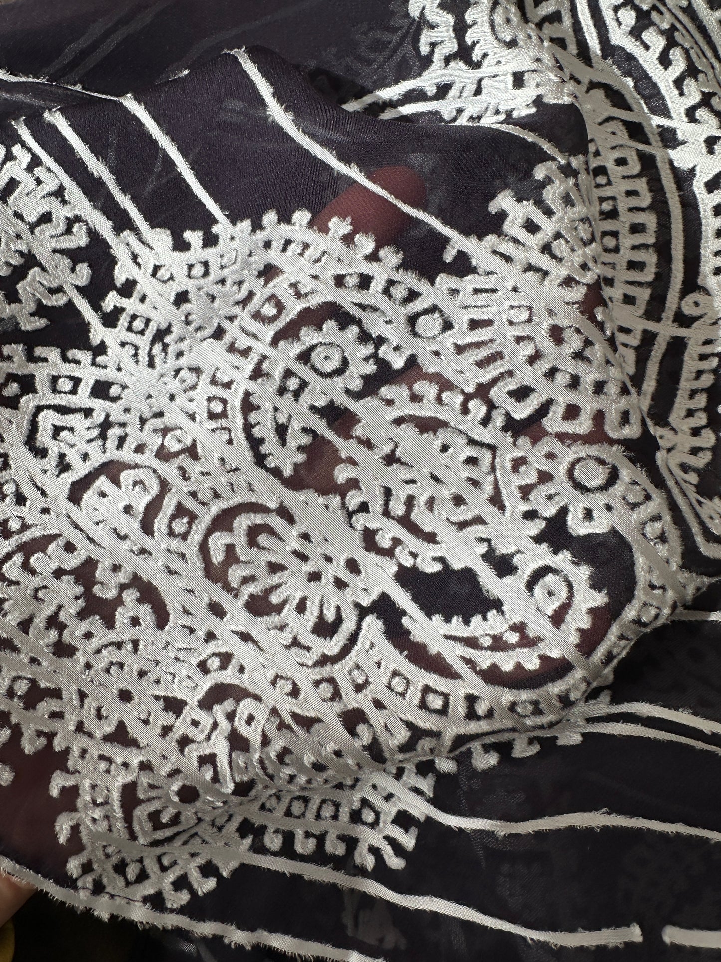 Giorgio Armani silk blend scarf