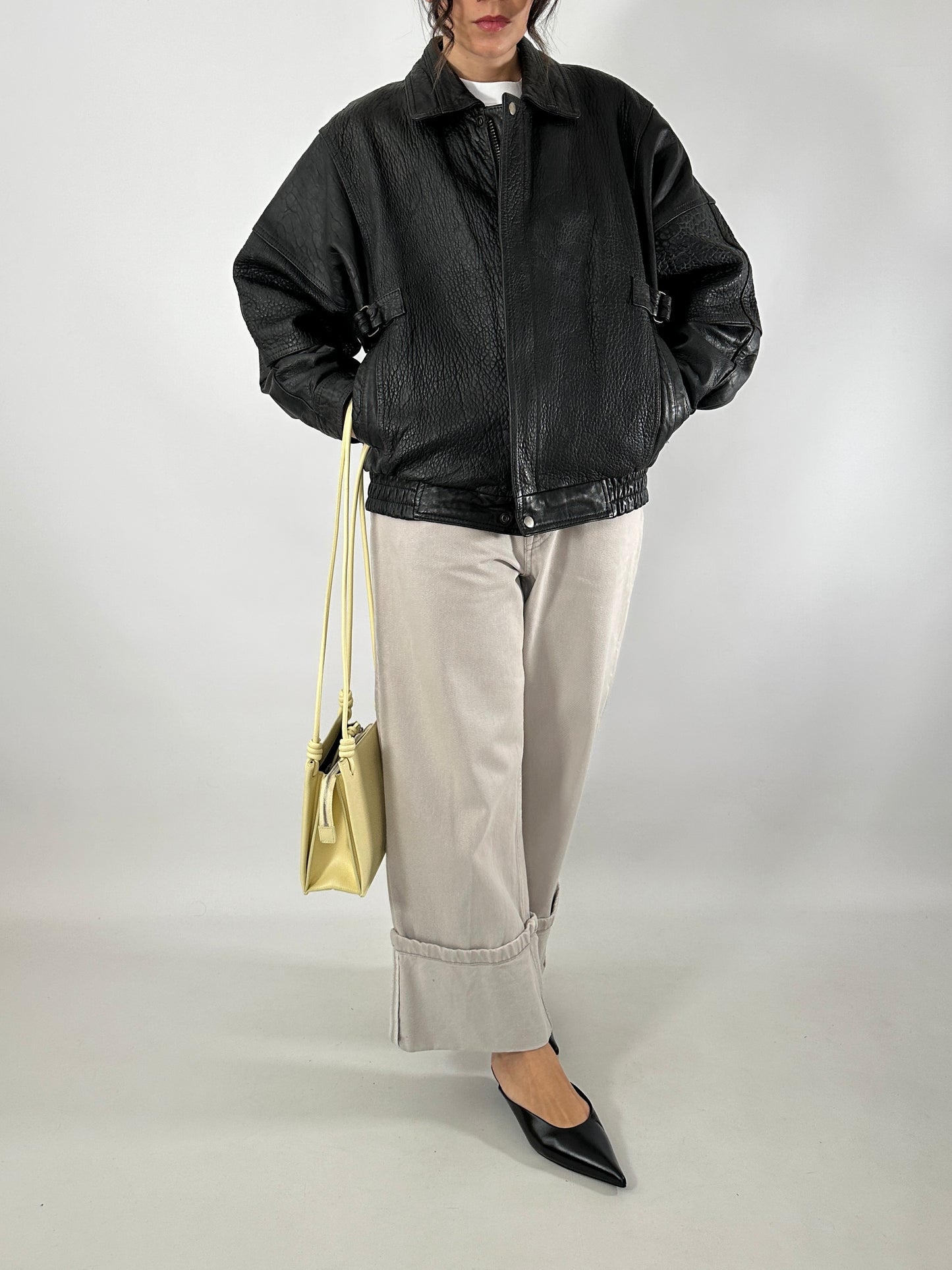 Valentino vintage leather bomber