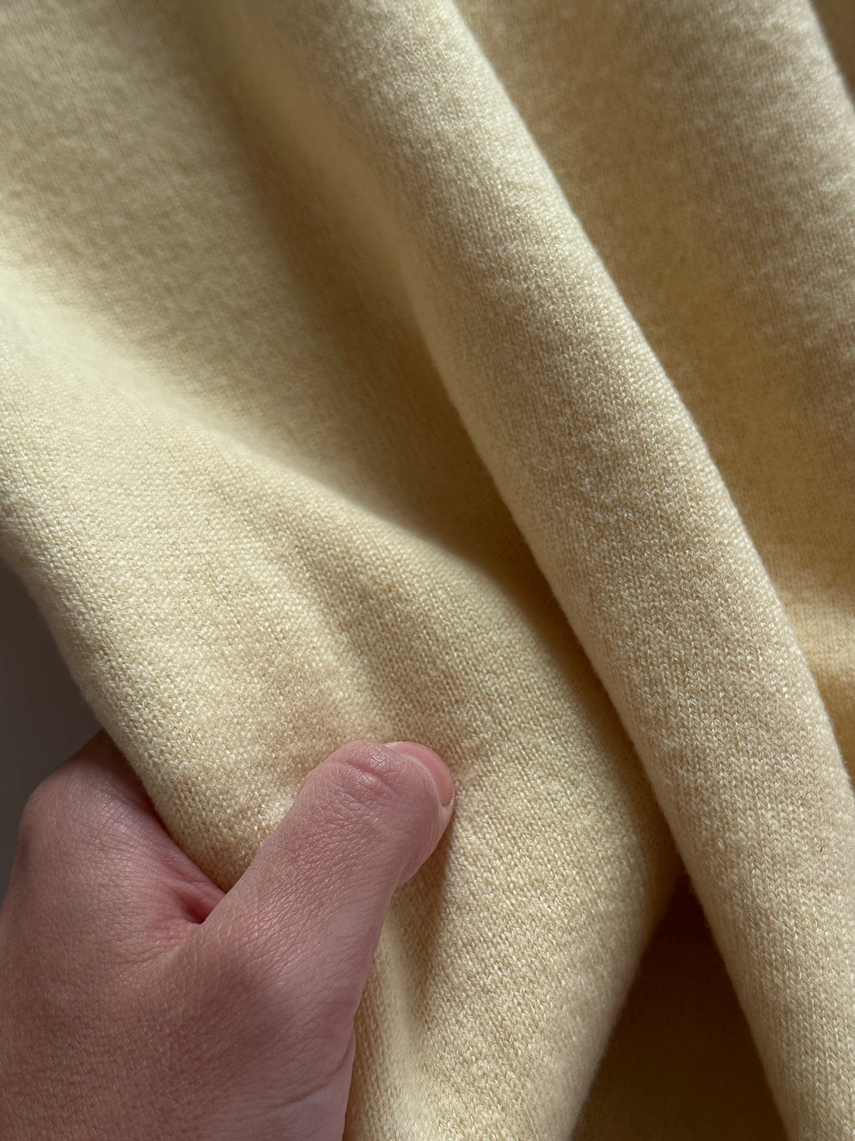 Butter Yellow Lambswool Sweater