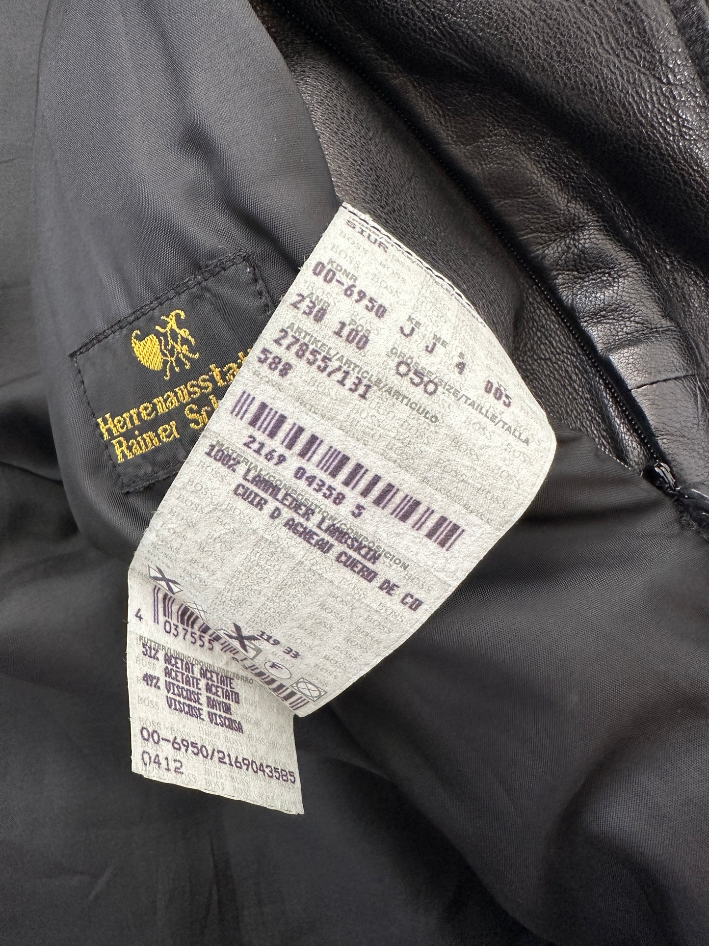 Hugo Boss lambskin jacket