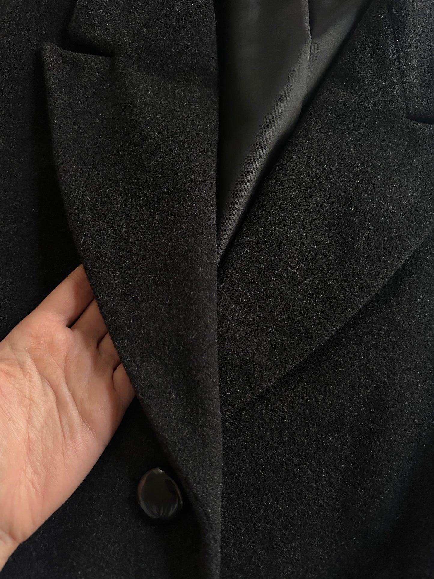 Vintage wool and cashmere maxi coat