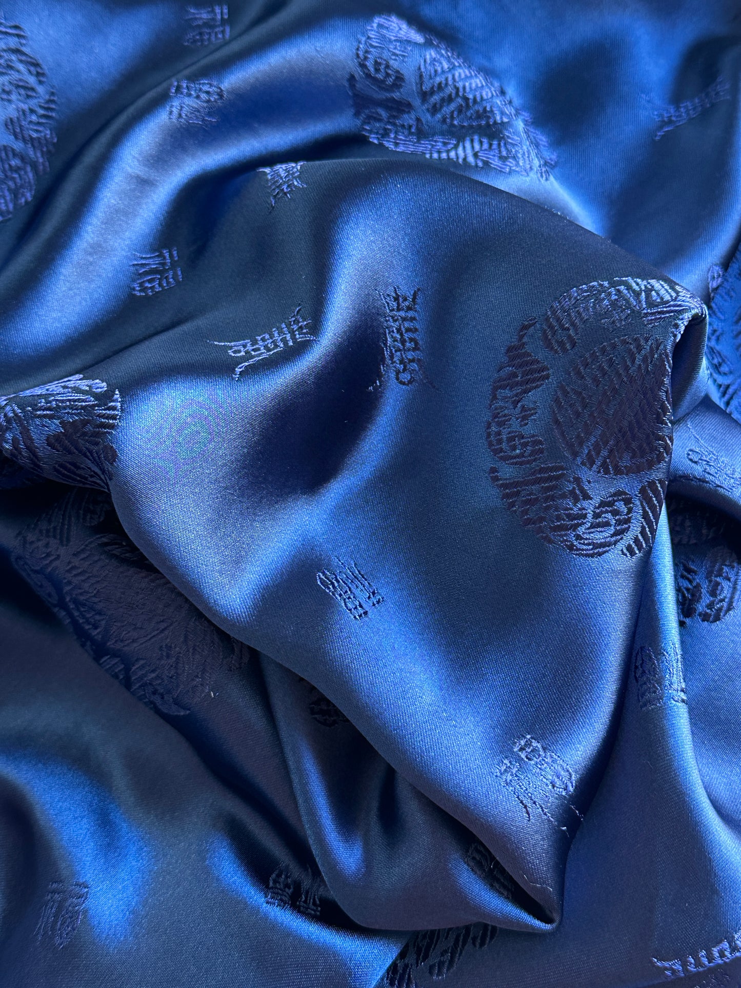 Japanese Jacquard Satin Wrap Skirt