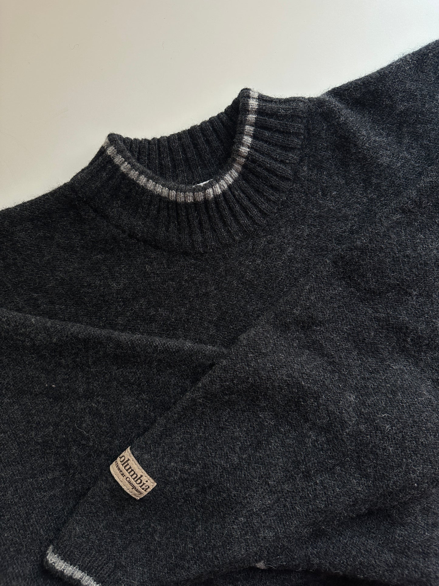 Vintage Mock Neck Wool Sweater
