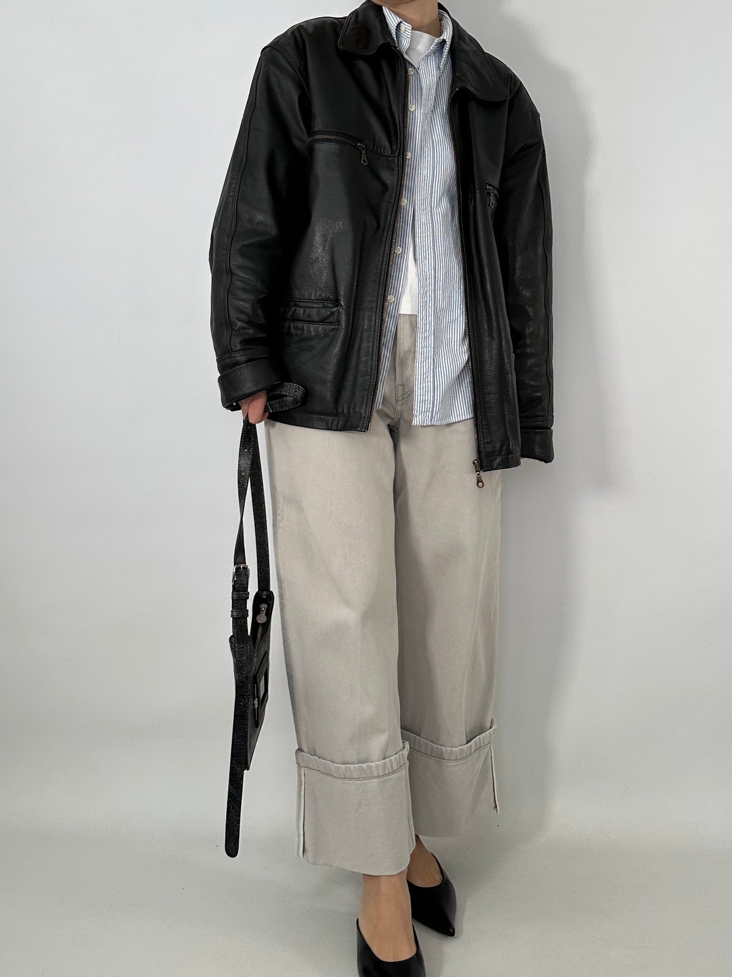 Harrington leather jacket