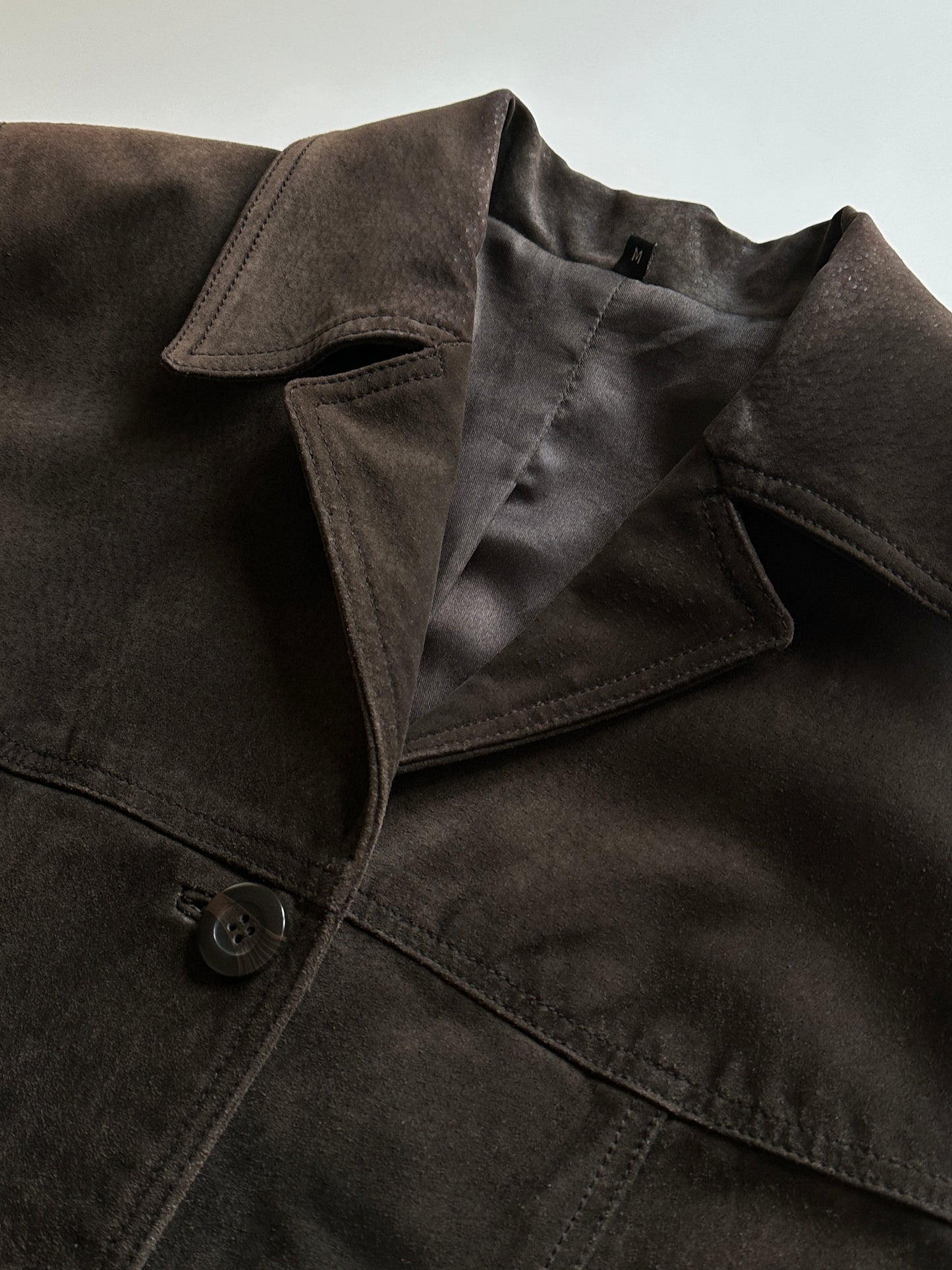 Slim Fit Brown Suede Leather Jacket