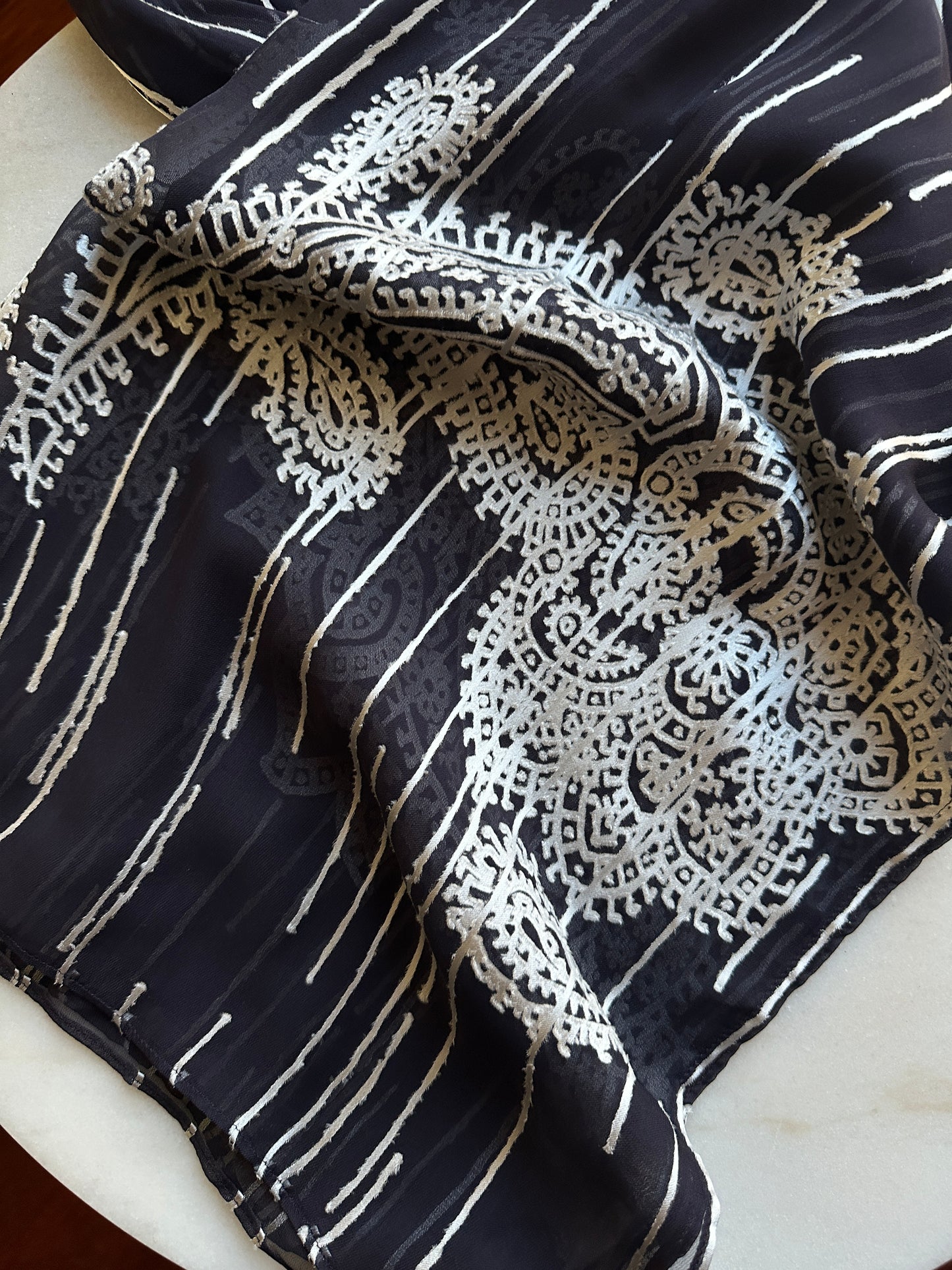 Giorgio Armani silk blend scarf