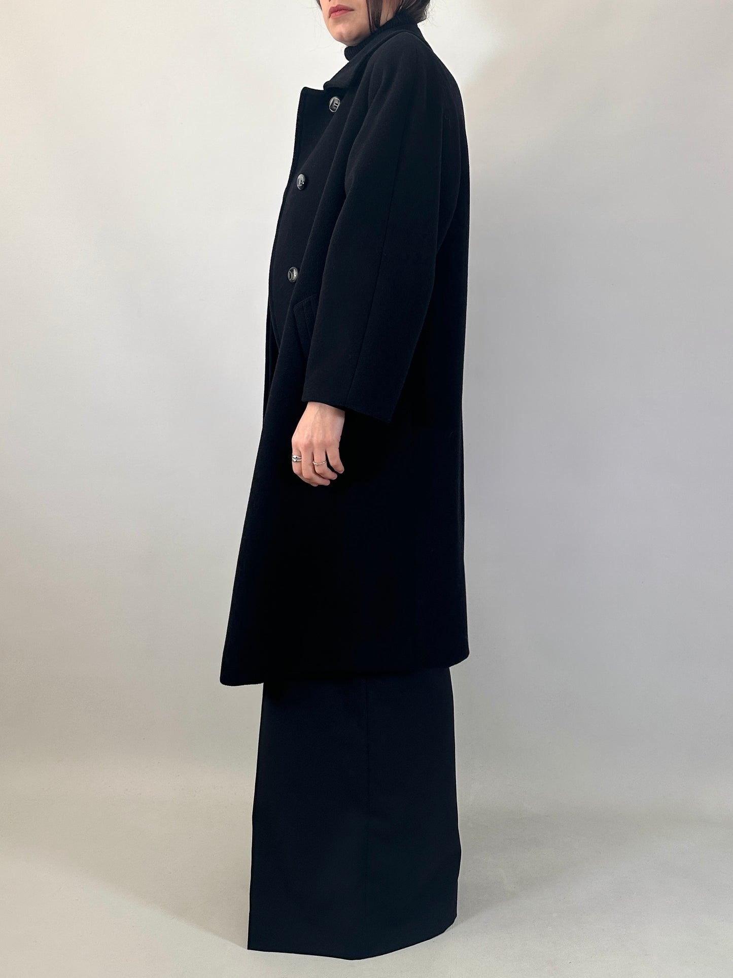 Vintage wool cashmere and angora coat