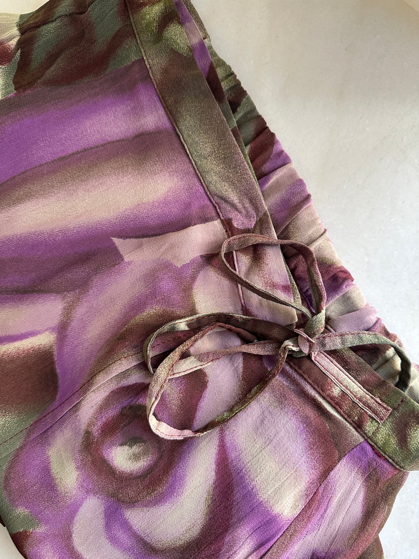 Maxi wrap printed skirt
