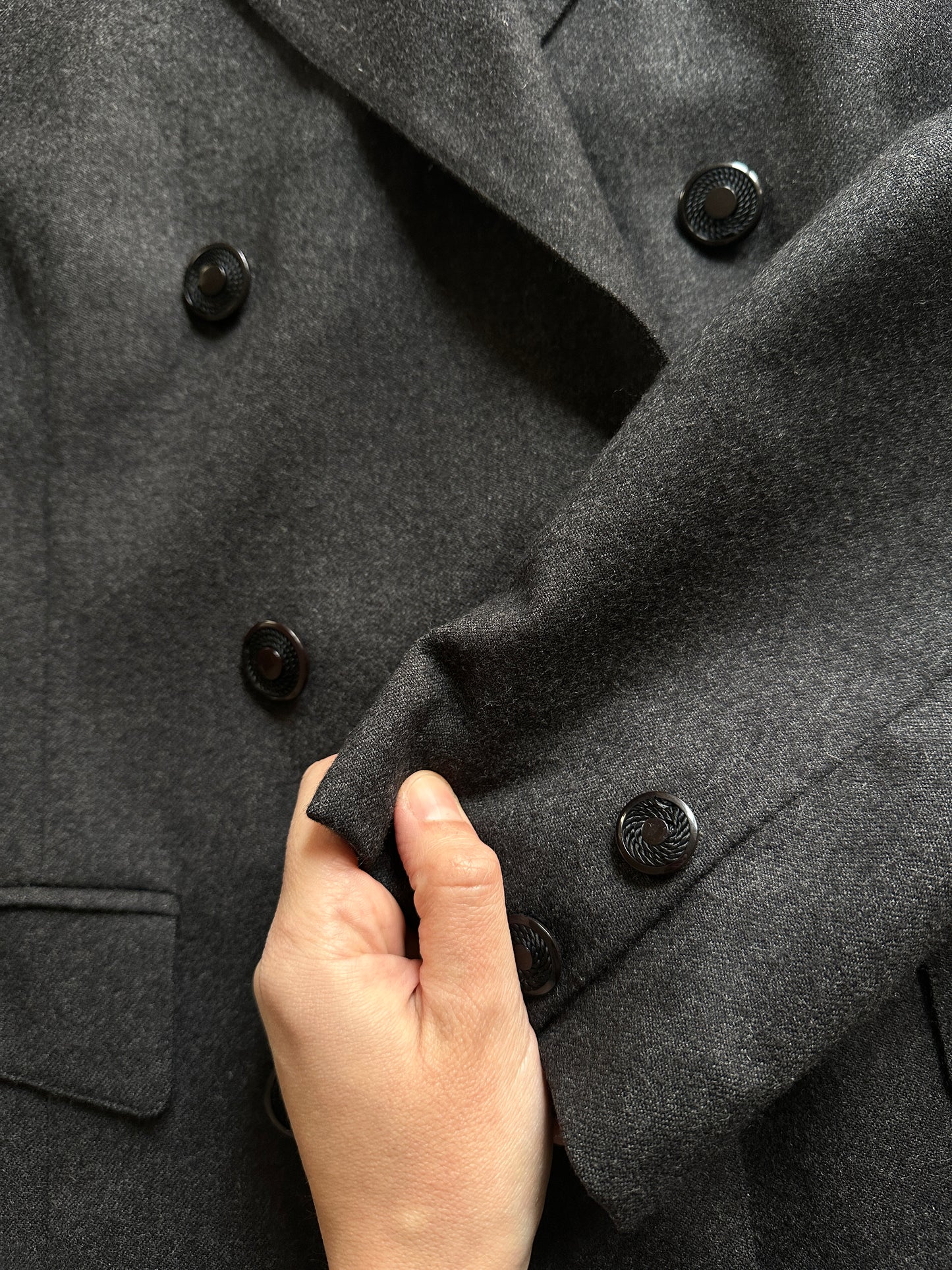 Vintage Roccobarocco Brushed Wool Blazer