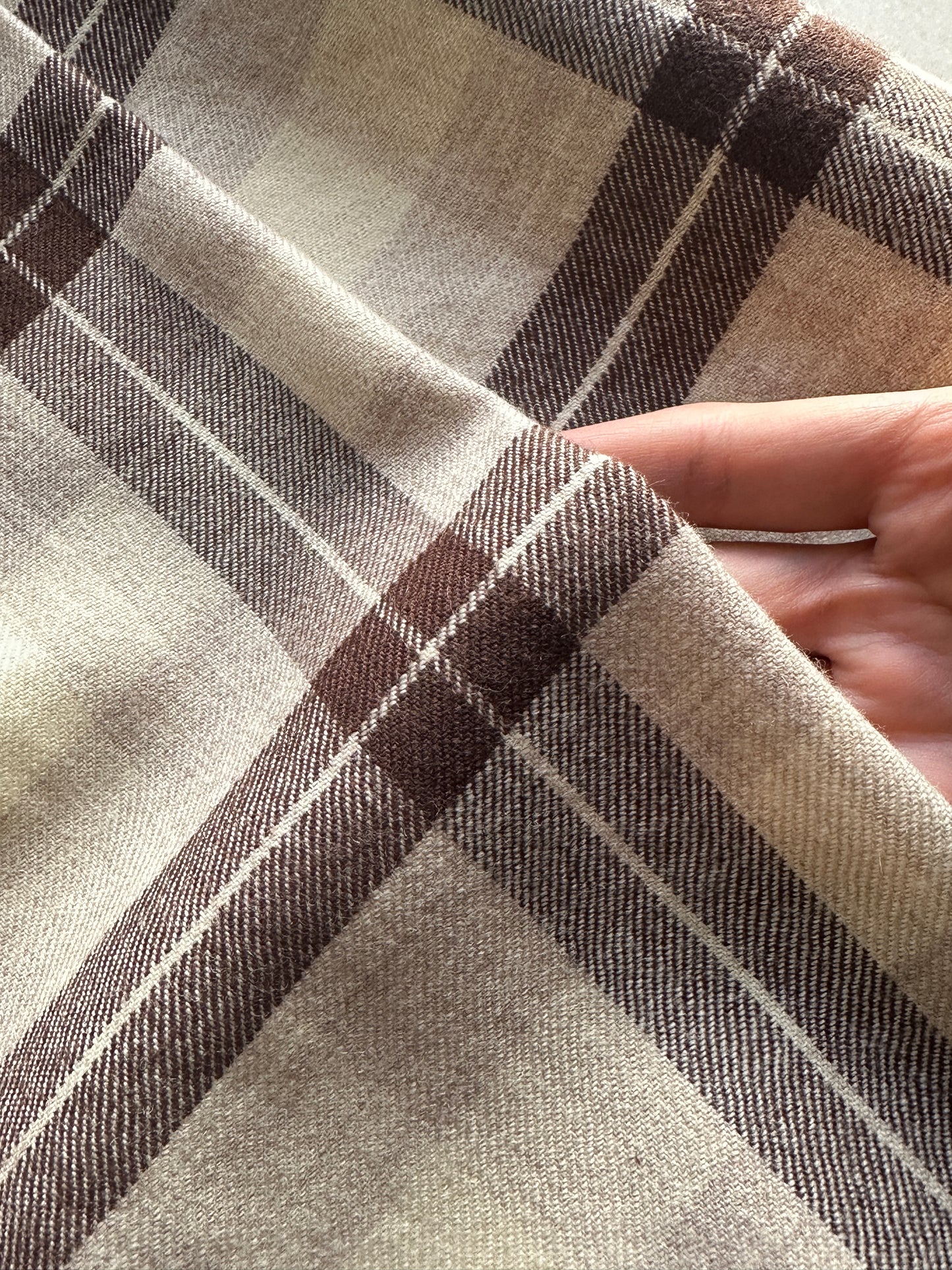 Handmade tartan wrap skirt