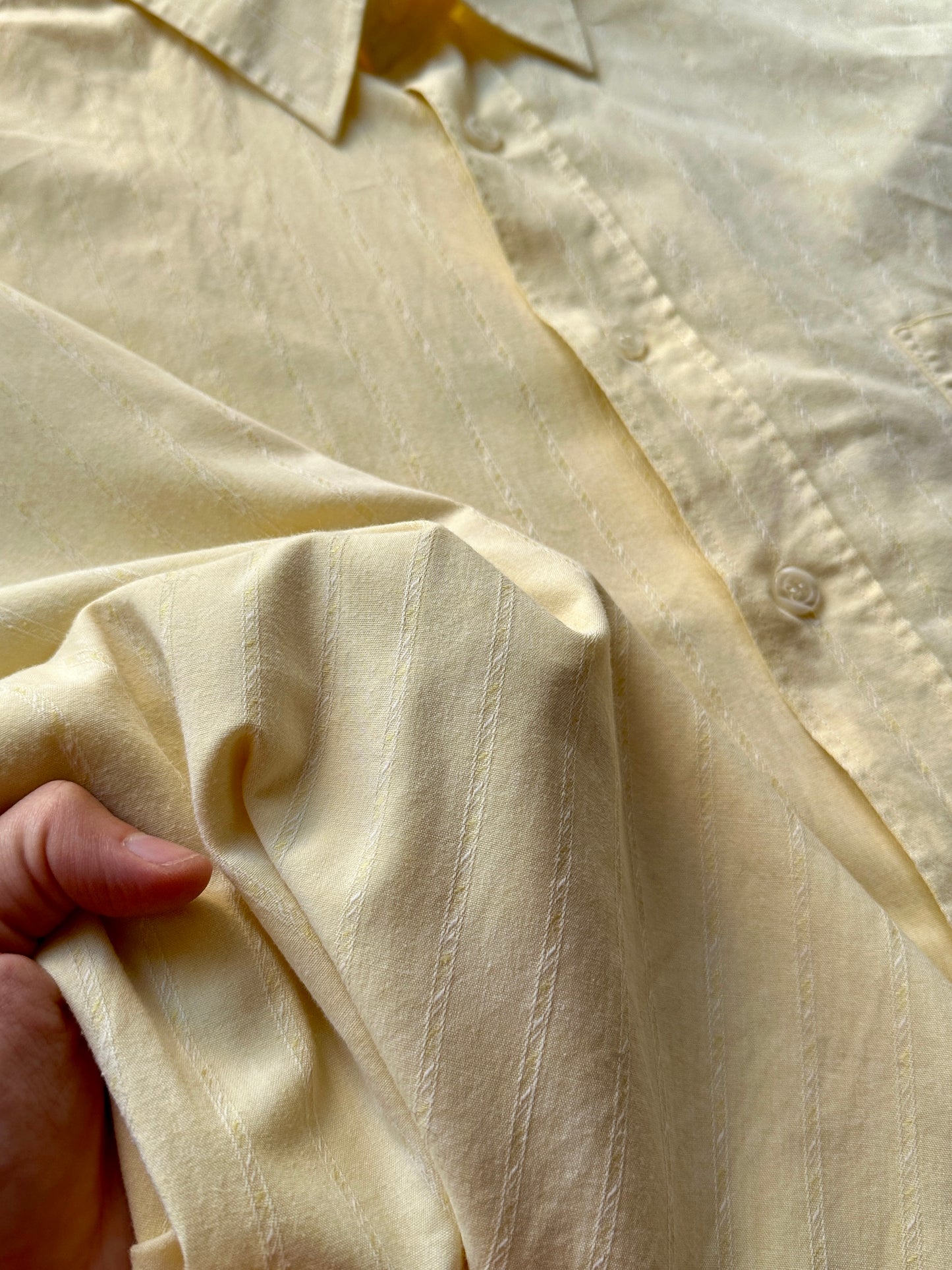 Men yellow classic shirt