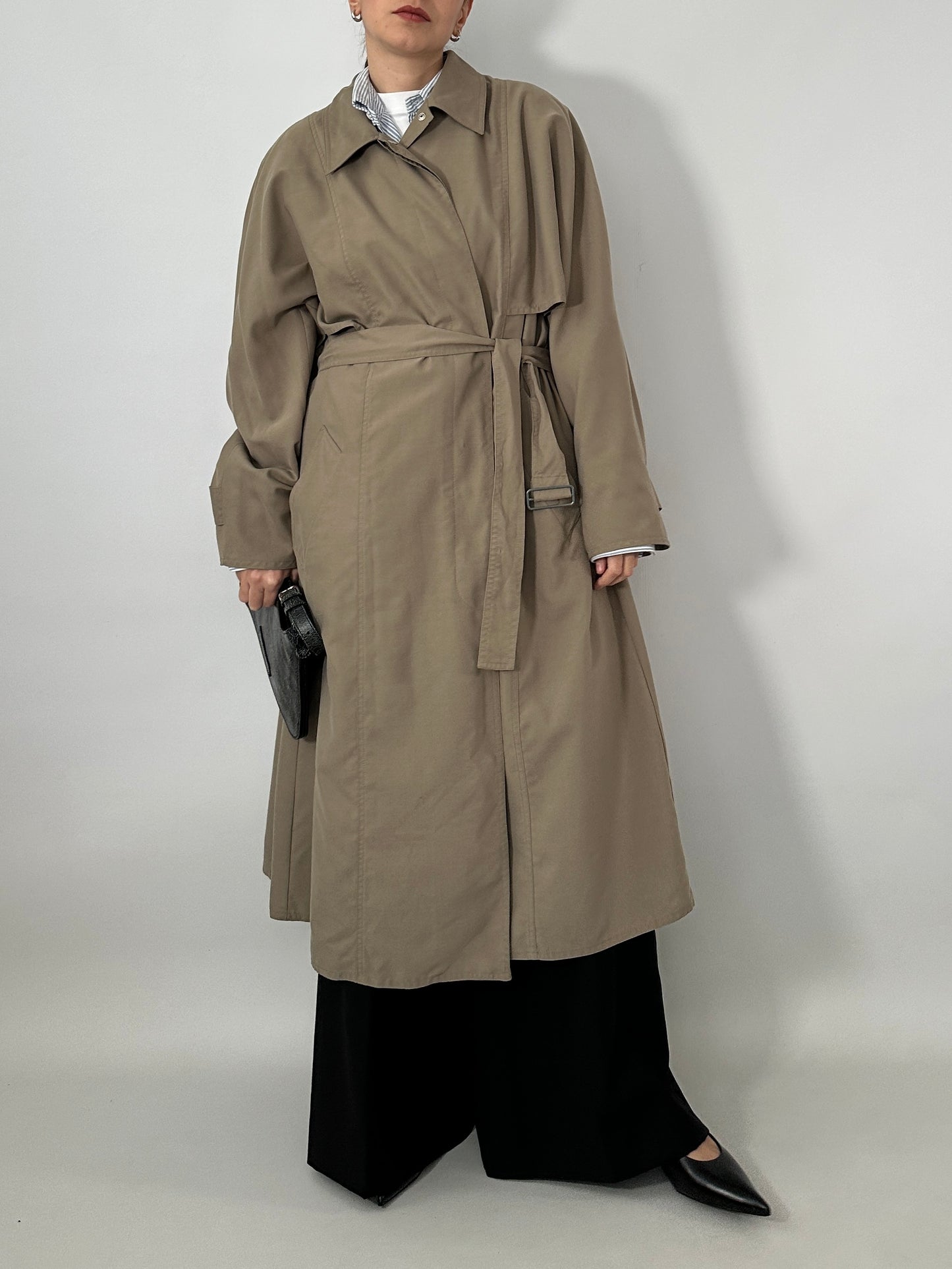 Long vintage trench coat