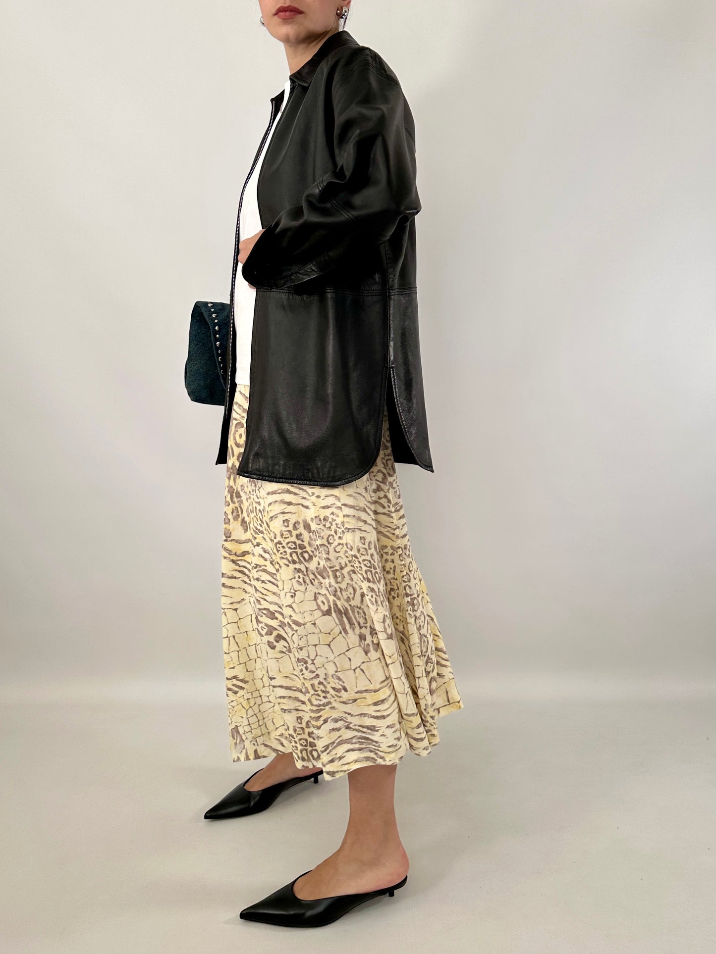 Animal print vintage skirt