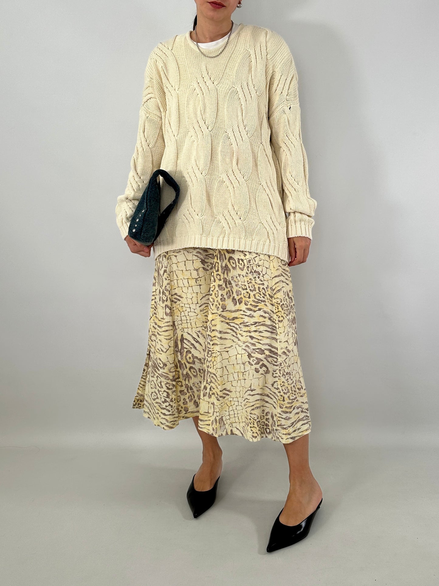 Animal print vintage skirt
