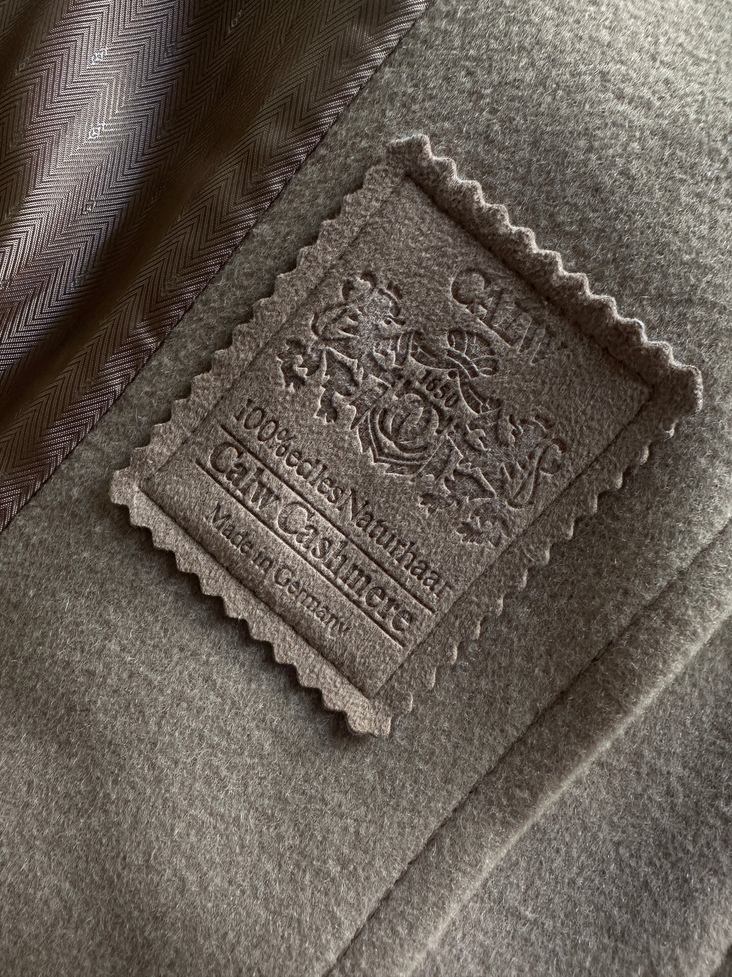 Vintage wool and cashmere long coat