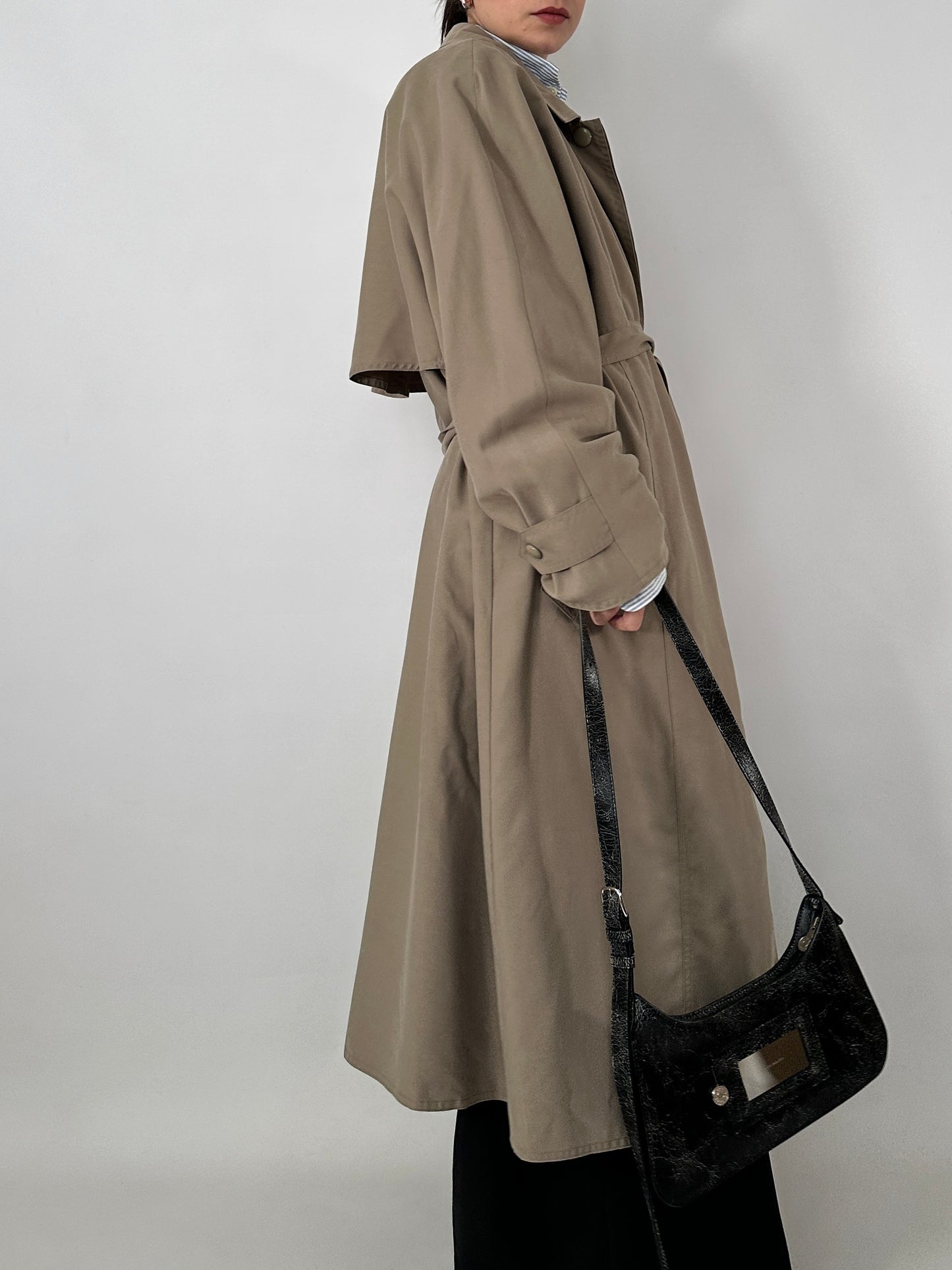 Long vintage trench coat