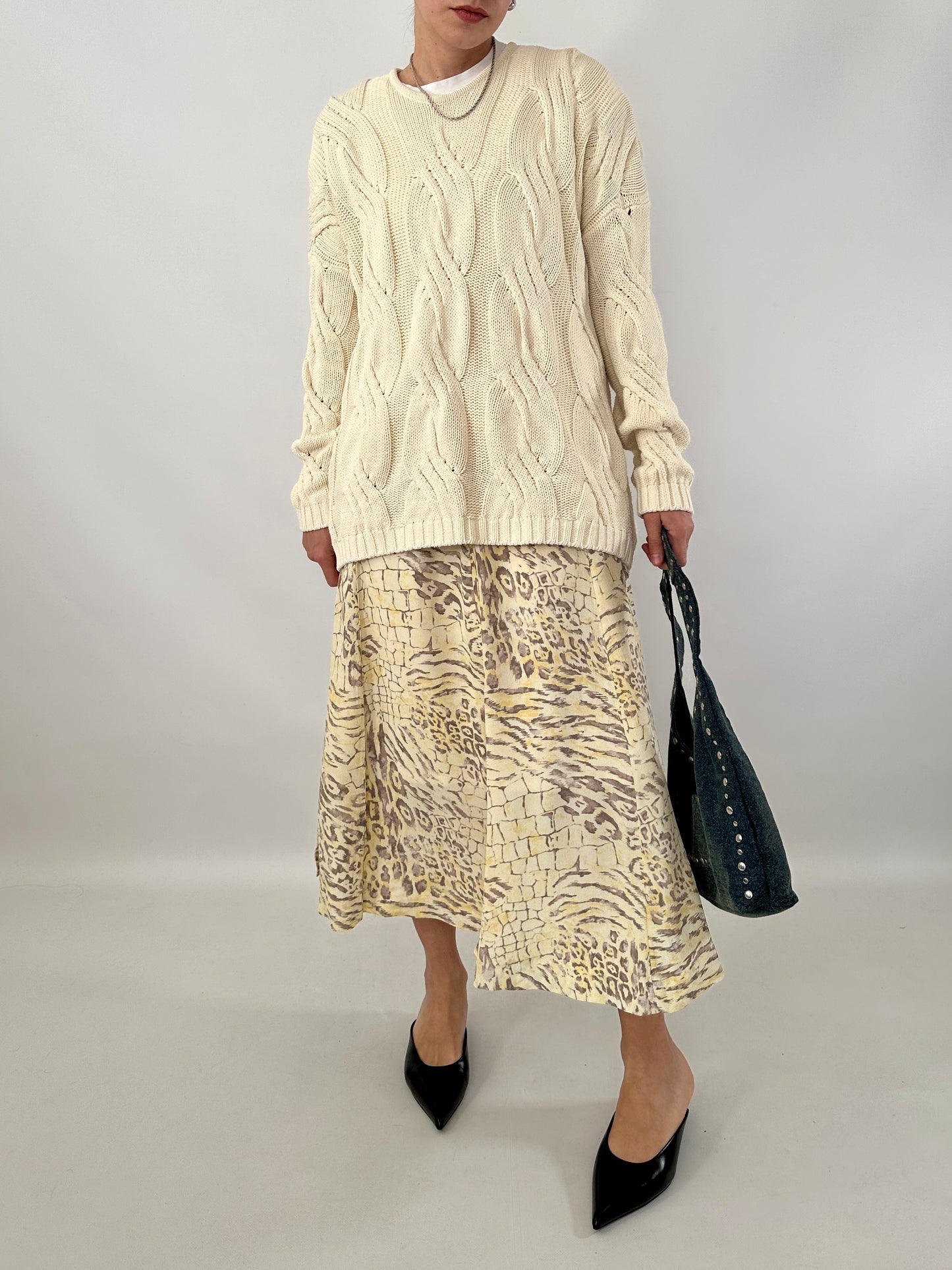 Animal print vintage skirt