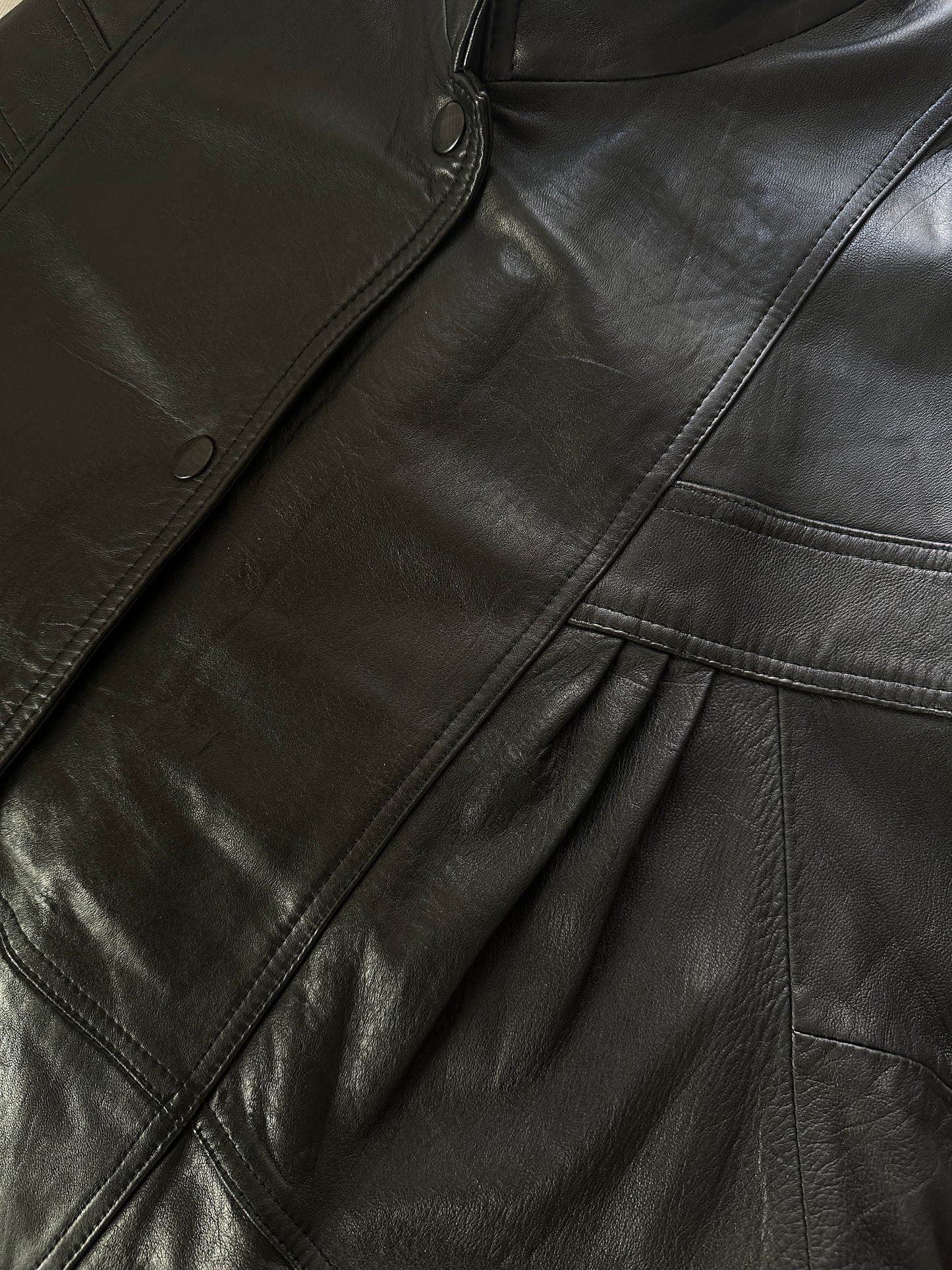 80s bomber jacket in real leather