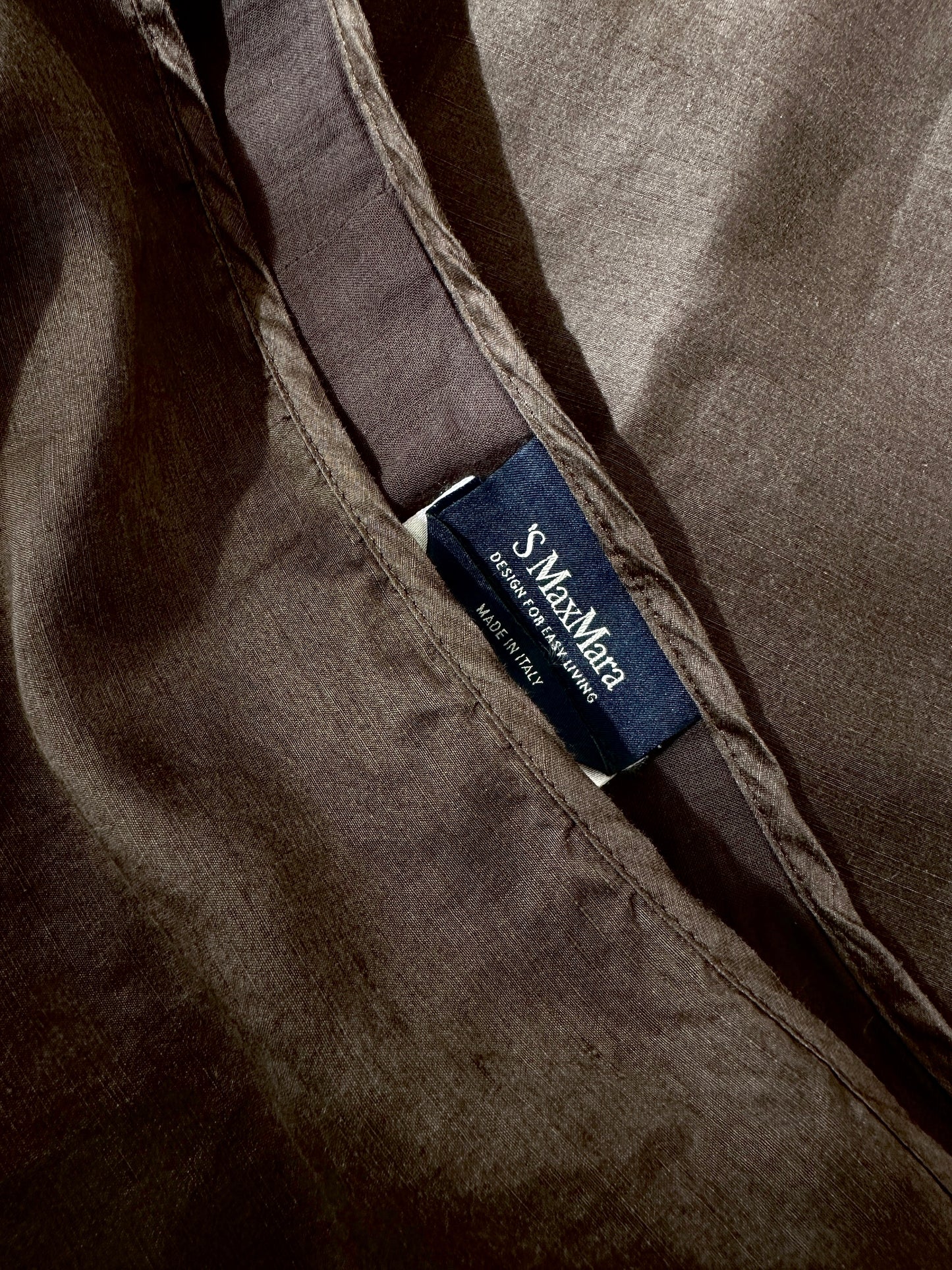 Max Mara wrap chocolate skirt